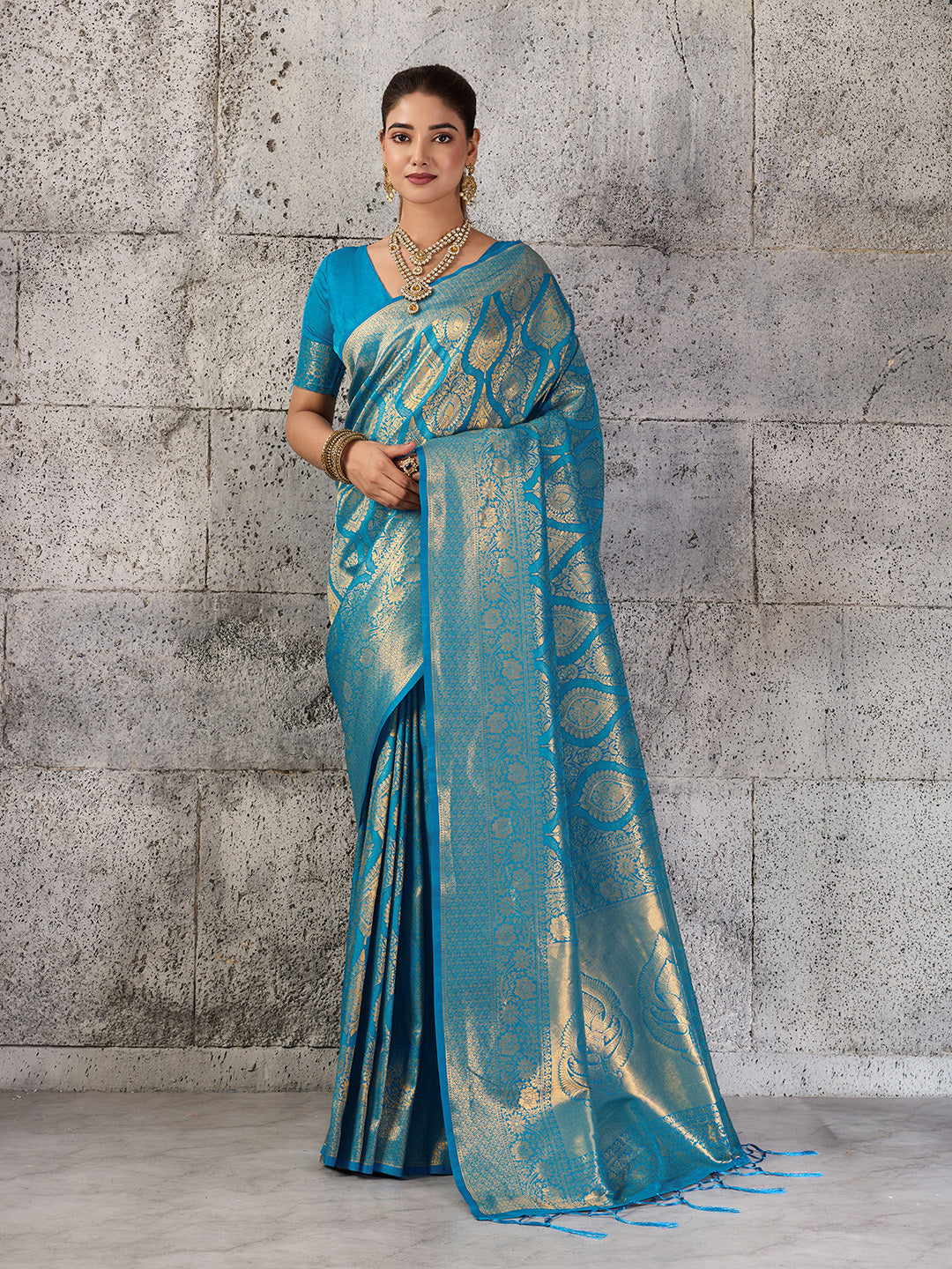 Kumbhi Powerloom Silk (E) Ready To Wear Pocket Saree