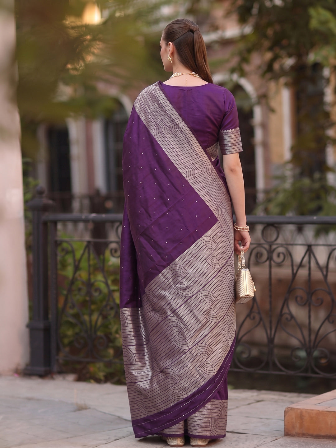 Zayna Weave Cotton (B) Ready To Wear Pocket Saree