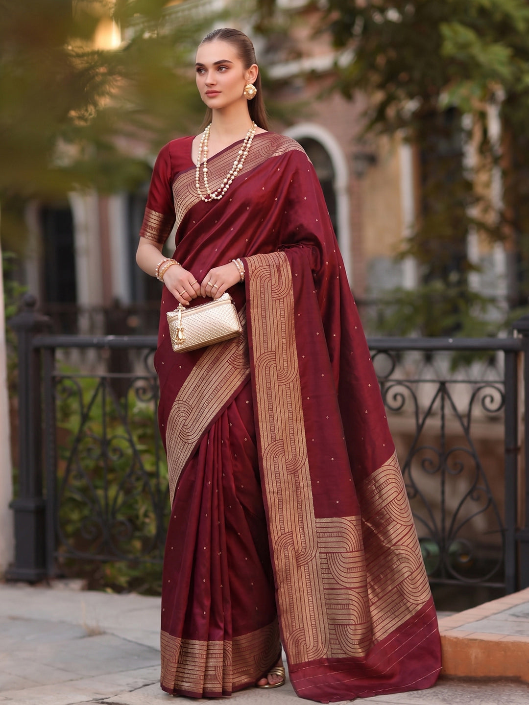 Zayna Weave Cotton (C) Ready To Wear Pocket Saree