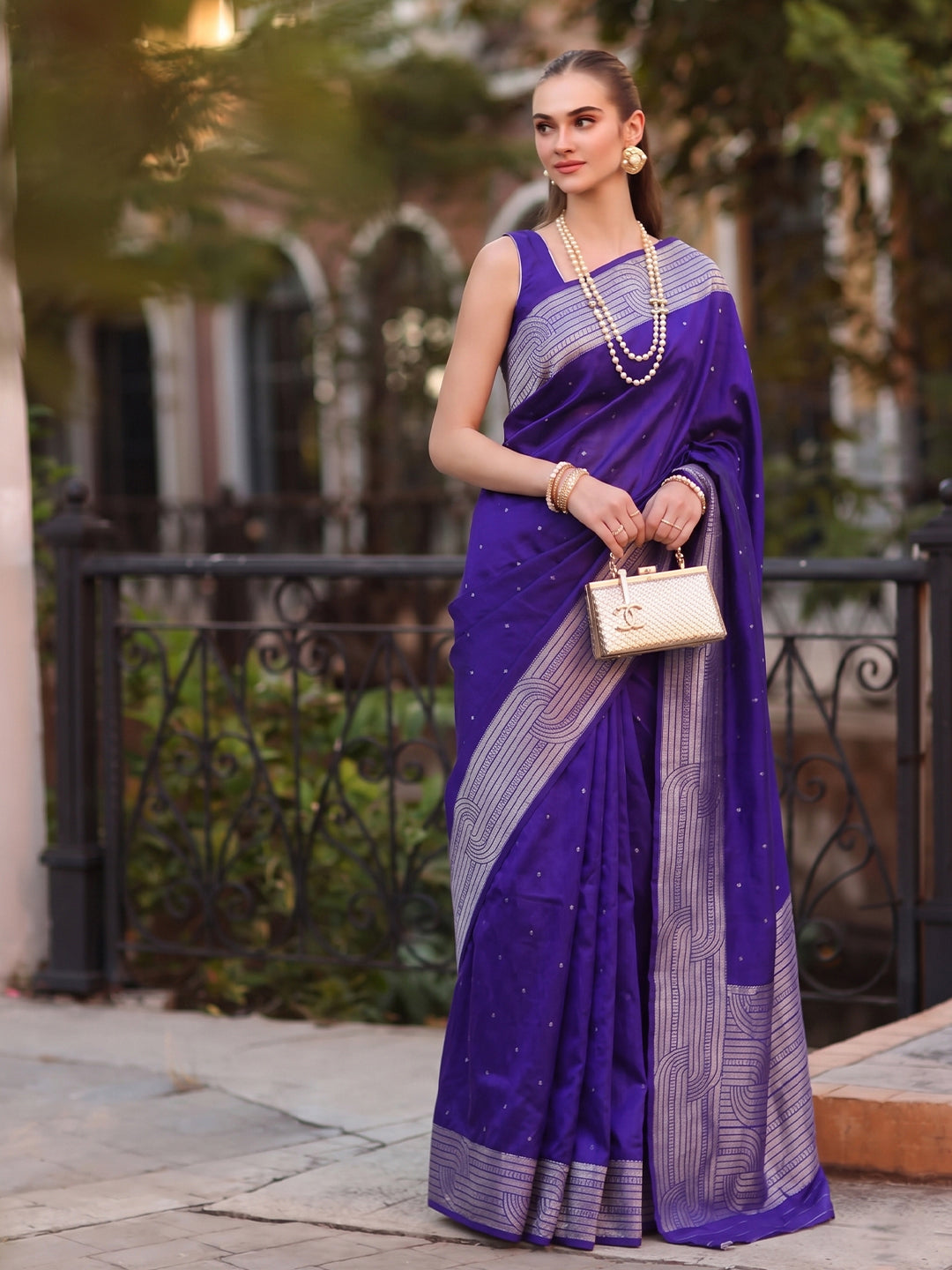 Zayna Weave Cotton (E) Ready To Wear Pocket Saree