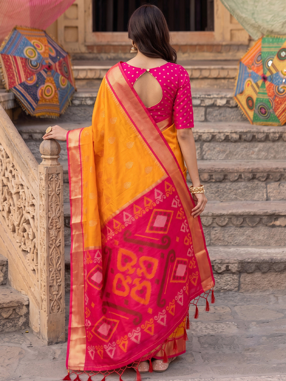 Blush Royale Silk (A) Ready To Wear Pocket Saree