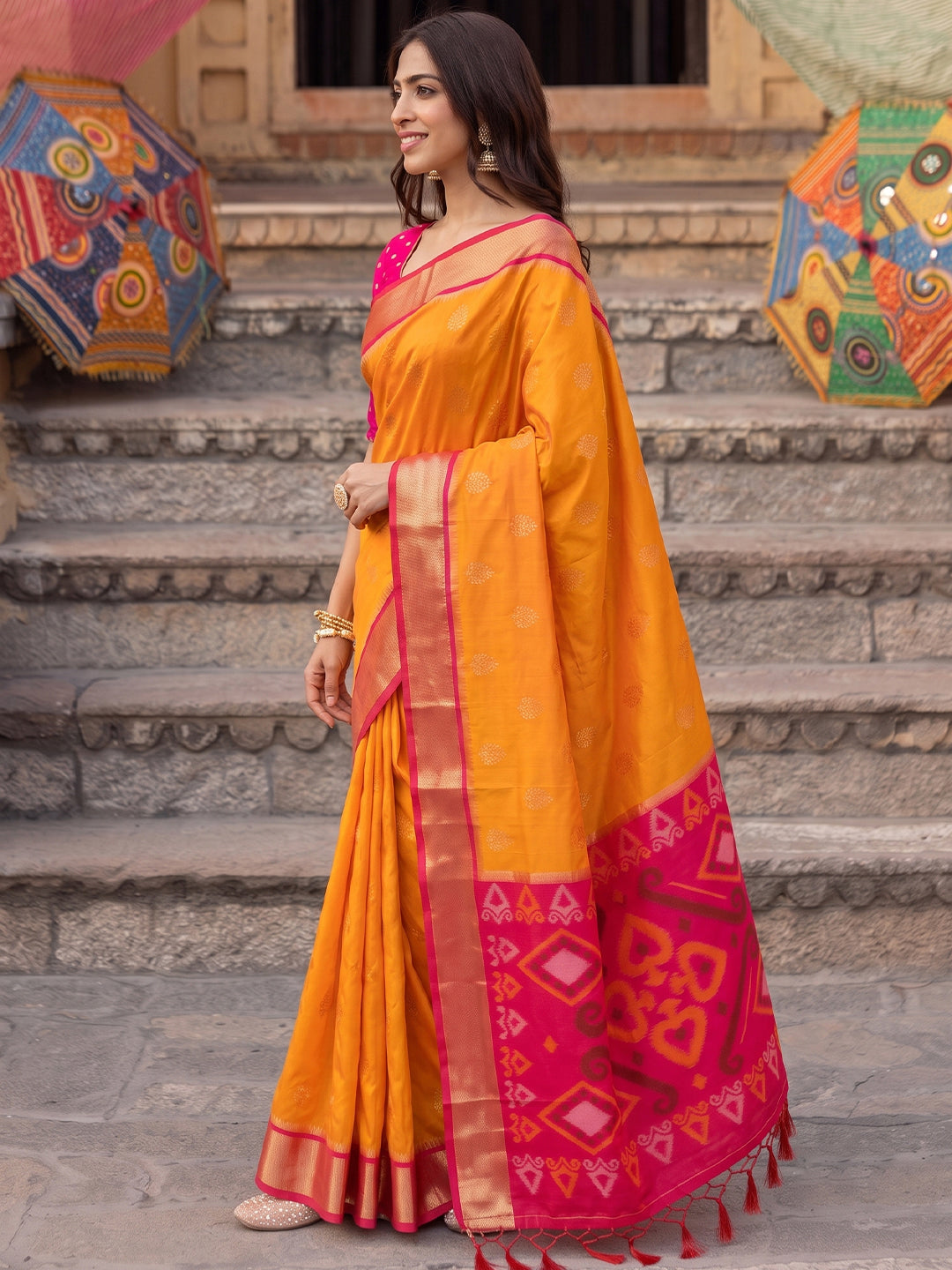 Blush Royale Silk (A) Ready To Wear Pocket Saree