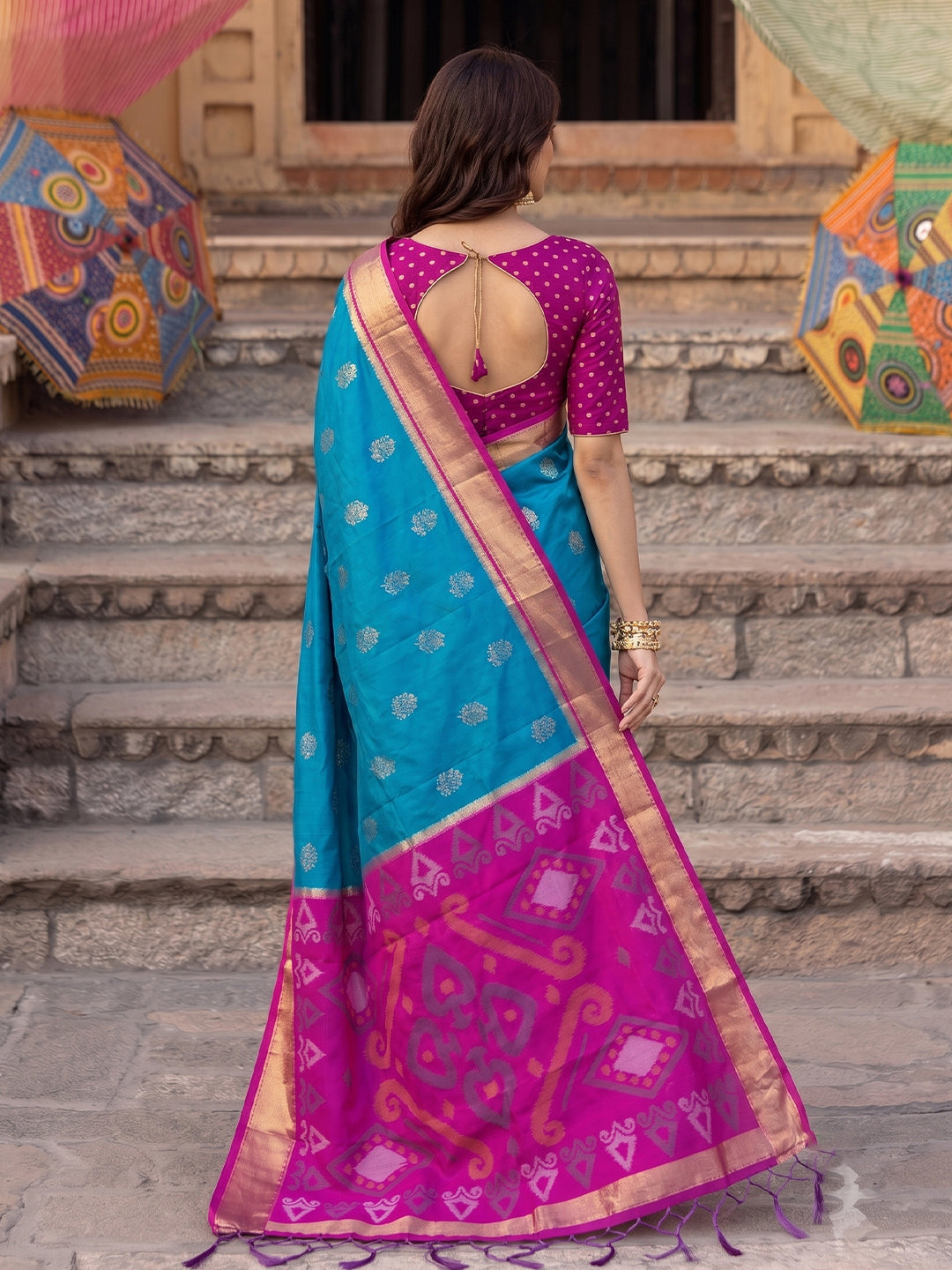 Blush Royale Silk (C) Ready To Wear Pocket Saree