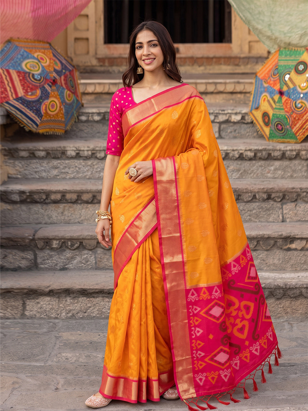 Blush Royale Silk (A) Ready To Wear Pocket Saree