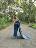 Indigo Glamour Ready-to-wear Pocket Saree - Aseem Shakti