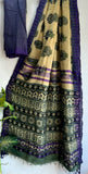 Linen Hand Block Printed Saree