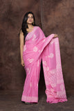 Cotton Candy Mul Cotton Hand Block Printed Ready To Wear Pocket Saree
