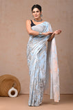 Arctic Marble Mul Cotton Ready-To-Wear Pocket Saree