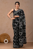 Deep Roots Mul Cotton Ready-To-Wear Pocket Saree