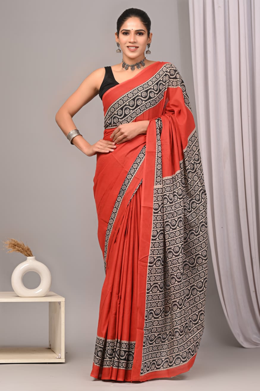 Saanjh Mul Cotton Ready To Wear Cotton Saree