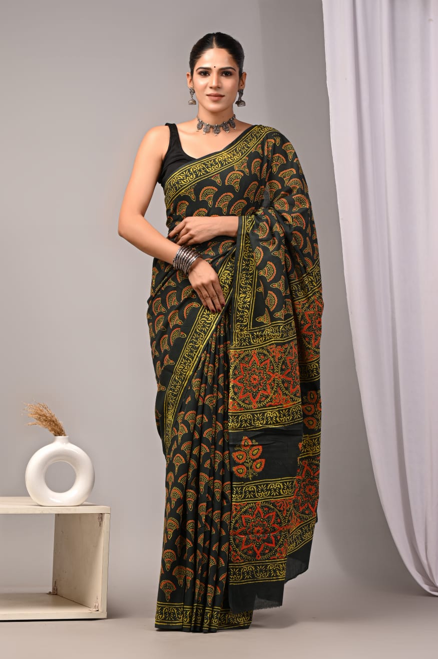 Cotton Symphony Ready To Wear Pocket Saree