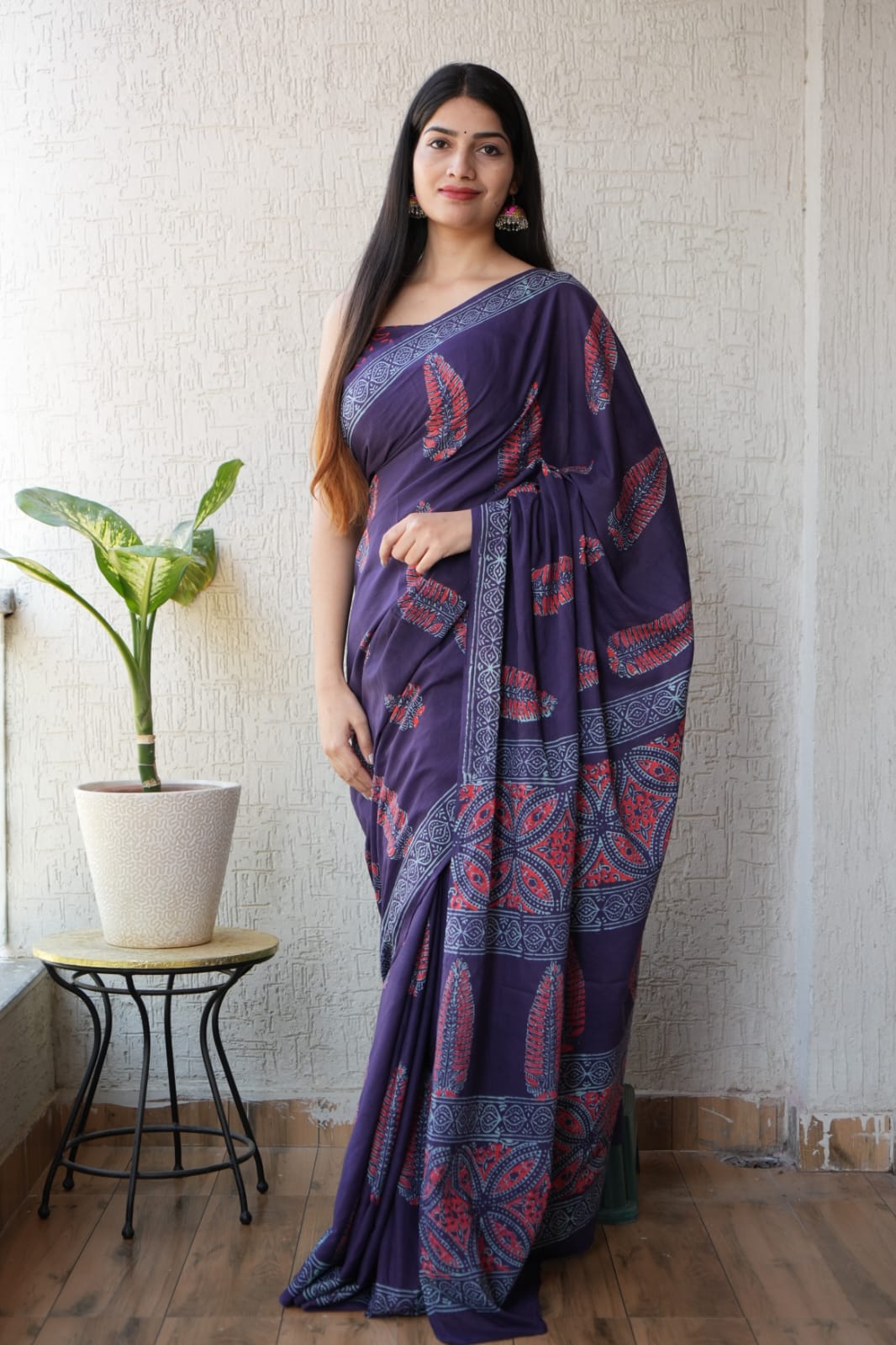 Mul Manjari Ready To Wear Pocket Saree