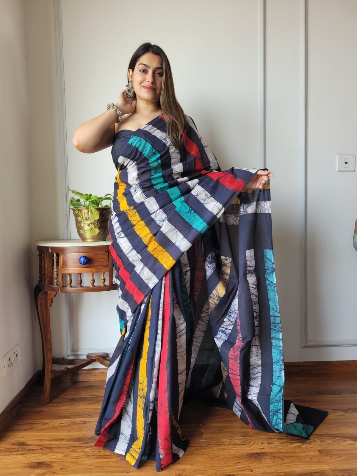 Whispers of Cotton (M) Ready To Wear Pocket Saree