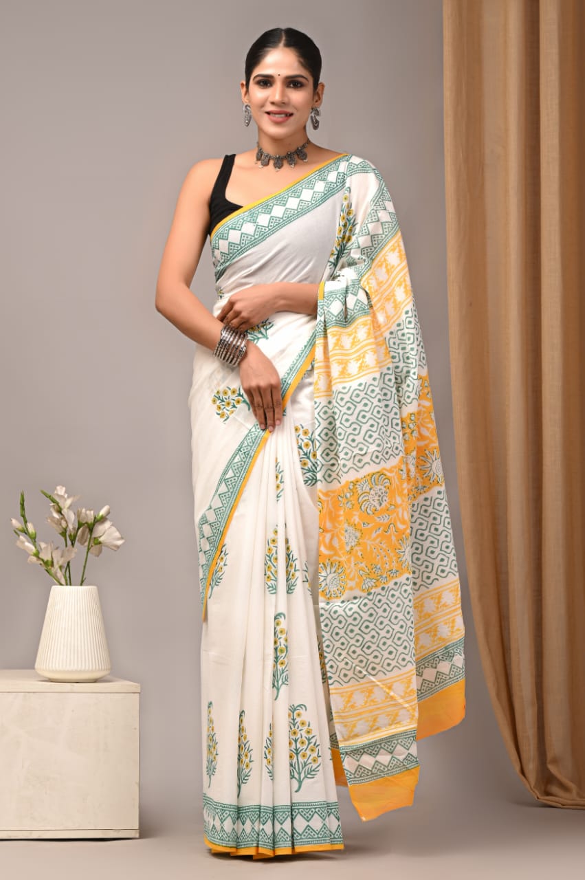 Aangan Mul Cotton (A) Ready To Wear Pocket Saree