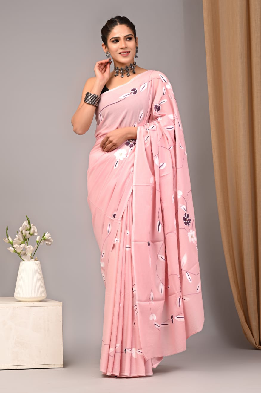 Aangan Mul Cotton (P) Ready To Wear Pocket Saree