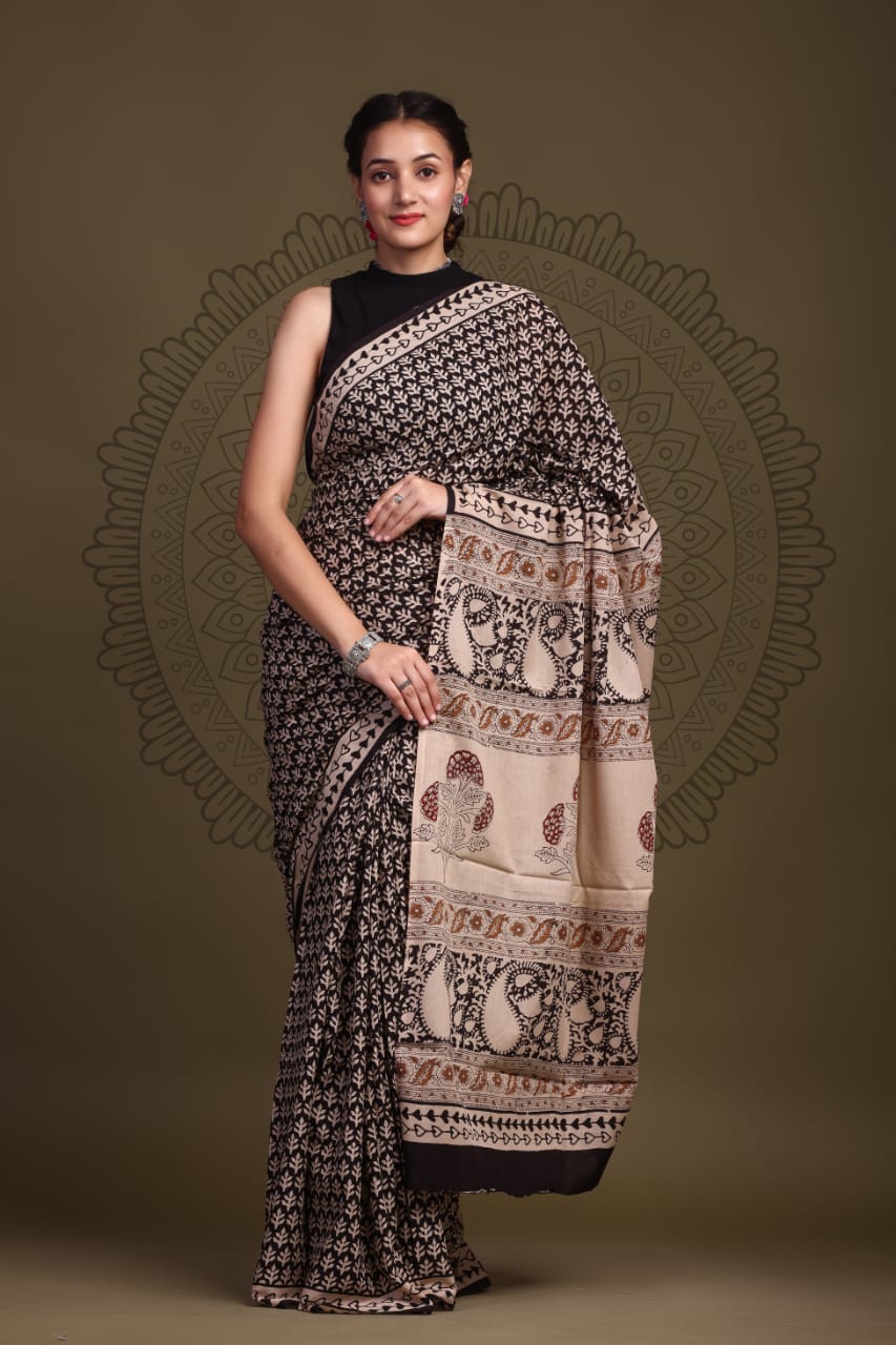 Aangan Mul Cotton (M) Ready To Wear Pocket Saree