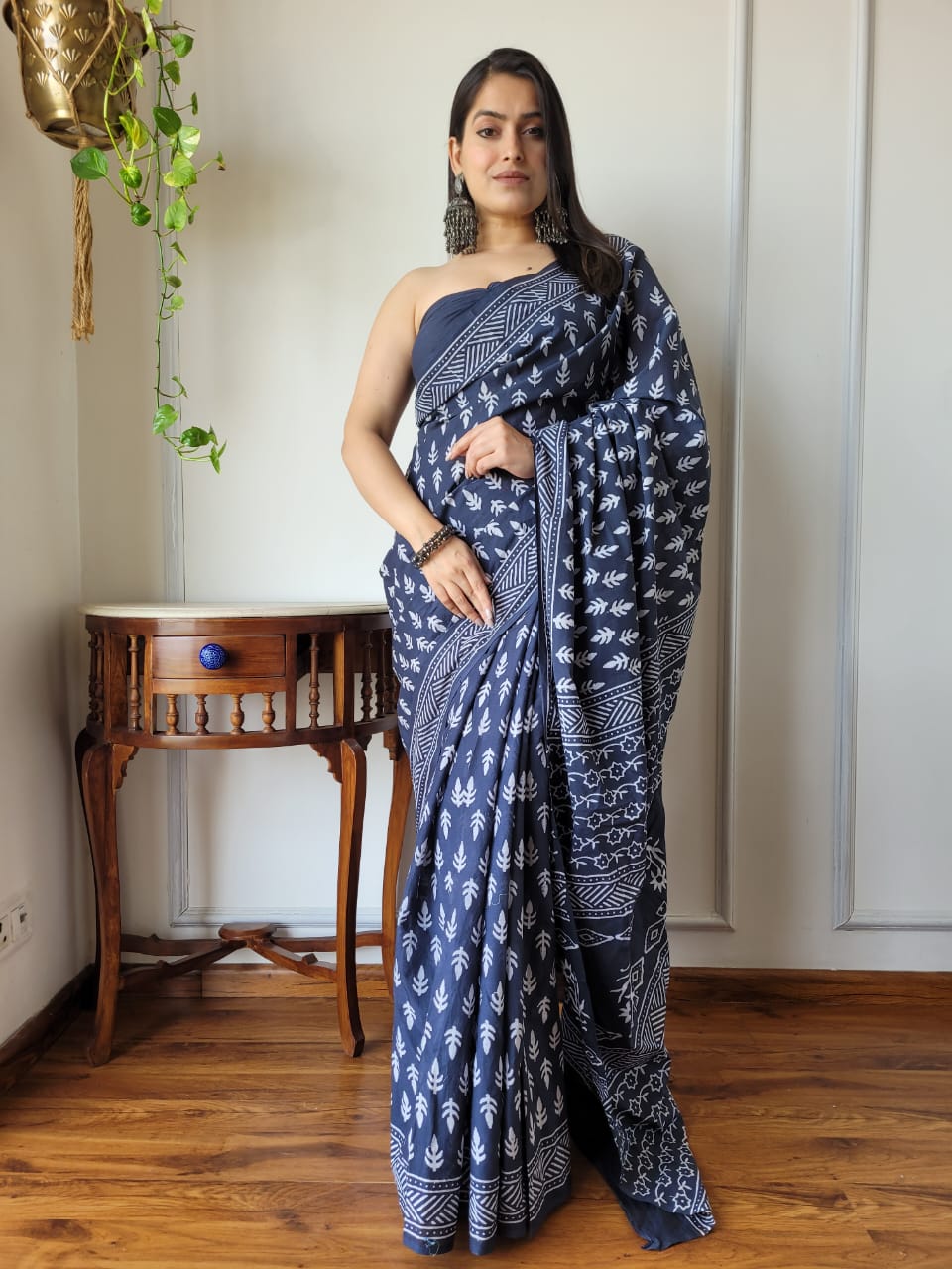 Aangan Mul Cotton (G) Ready To Wear Pocket Saree