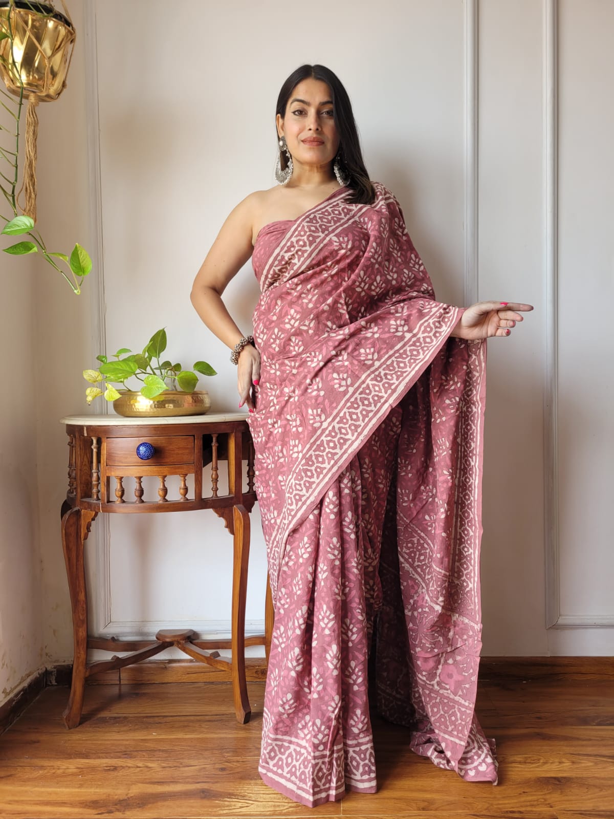Aangan Mul Cotton (A) Ready To Wear Pocket Saree