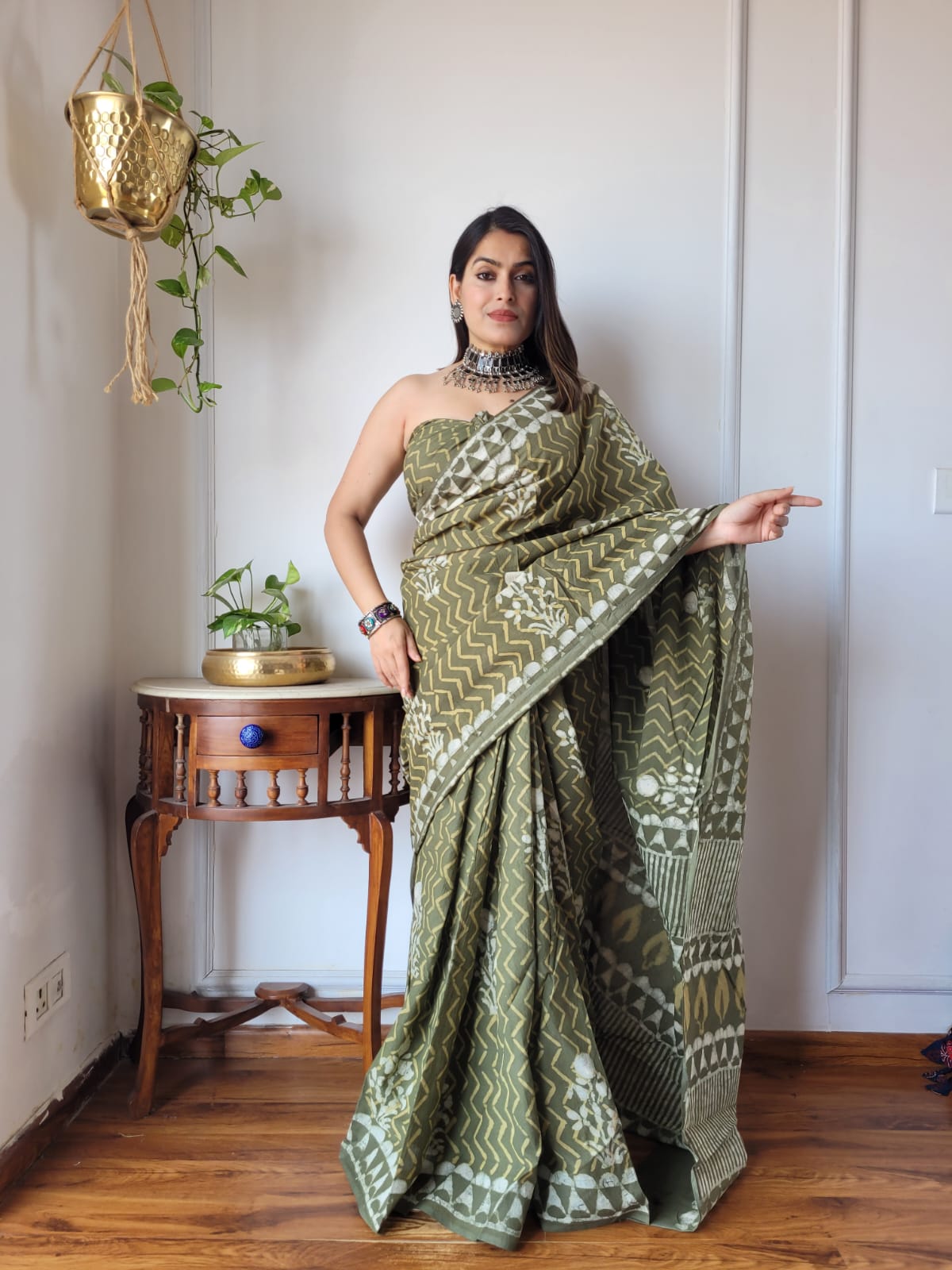 Whispers of Cotton (I) Ready To Wear Pocket Saree