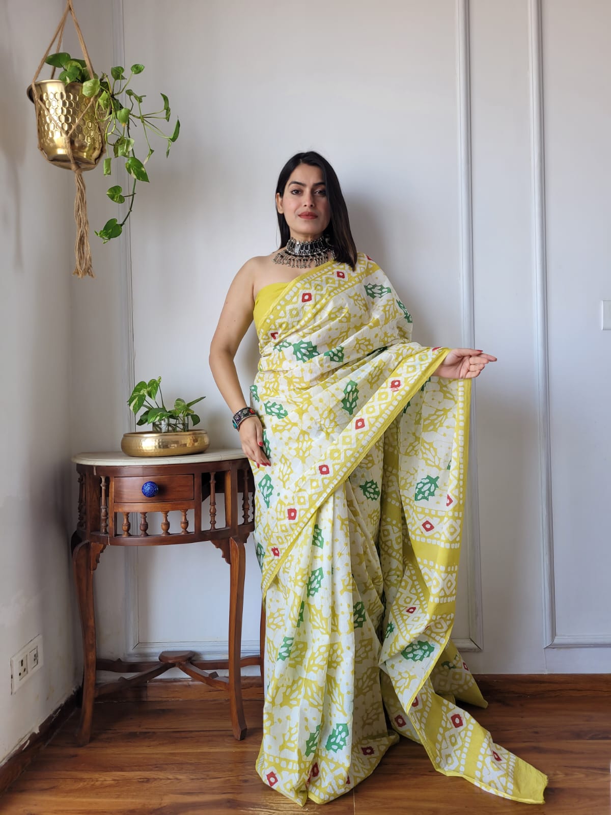 Whispers of Cotton (C) Ready To Wear Pocket Saree