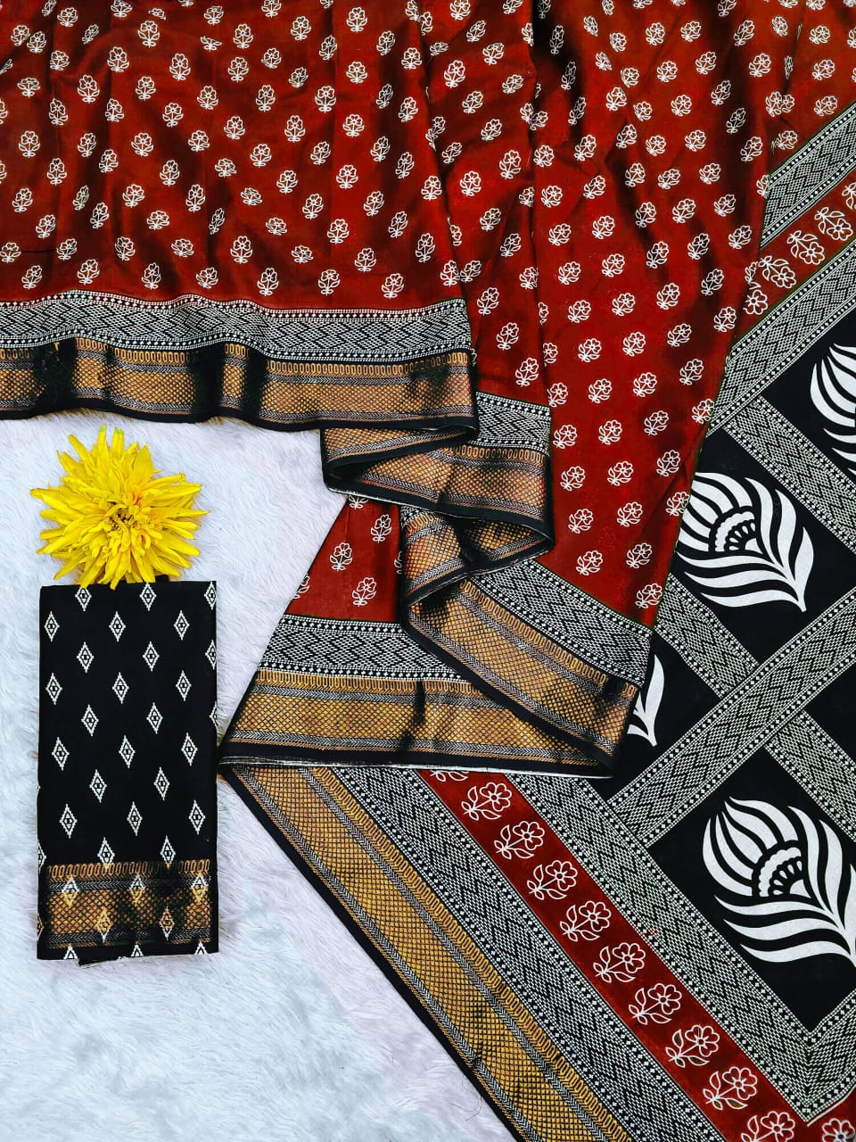 Royal Gleam Cotton (A) Ready To Wear Pocket Saree