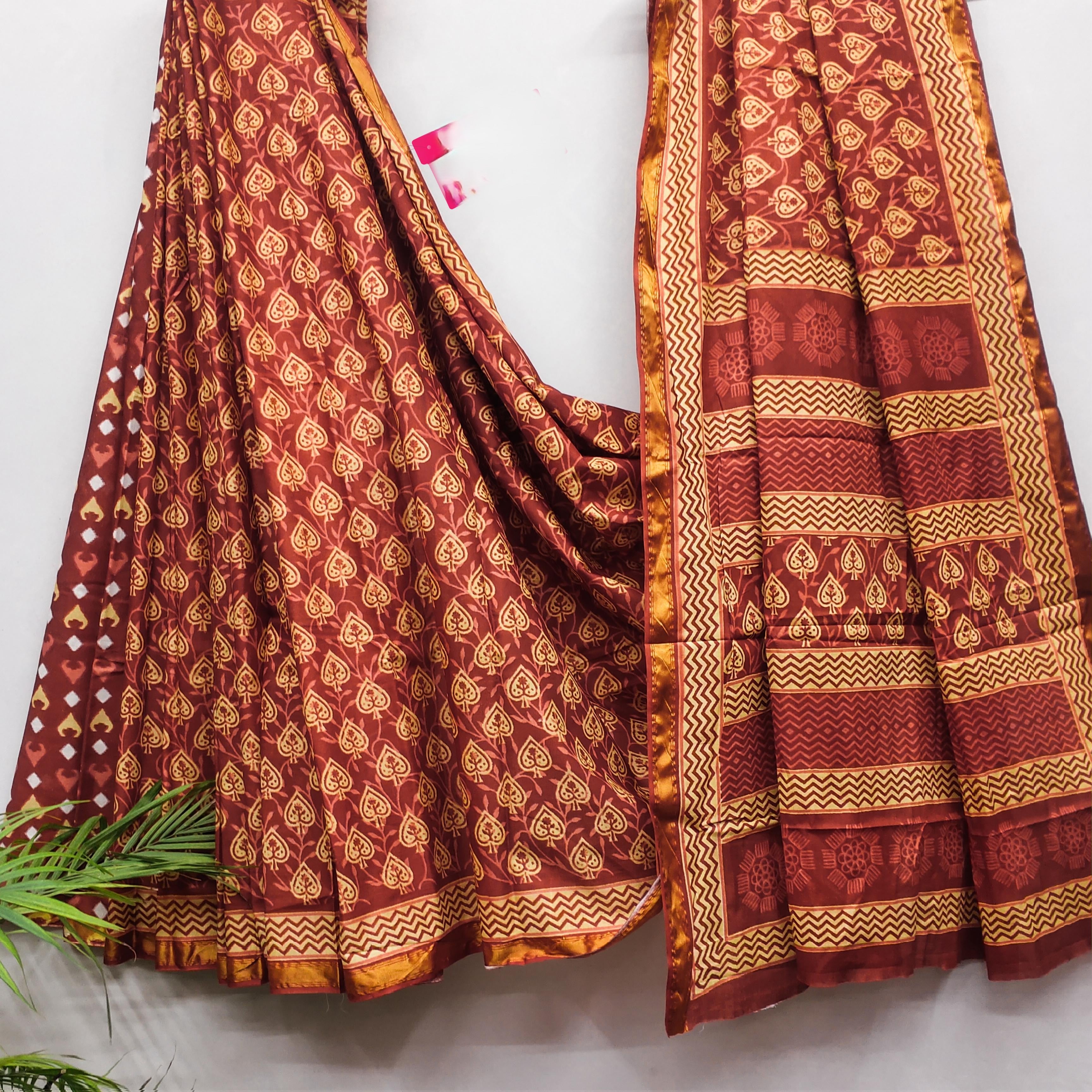 Modal Mul Cotton (E) Ready To Wear Pocket Saree