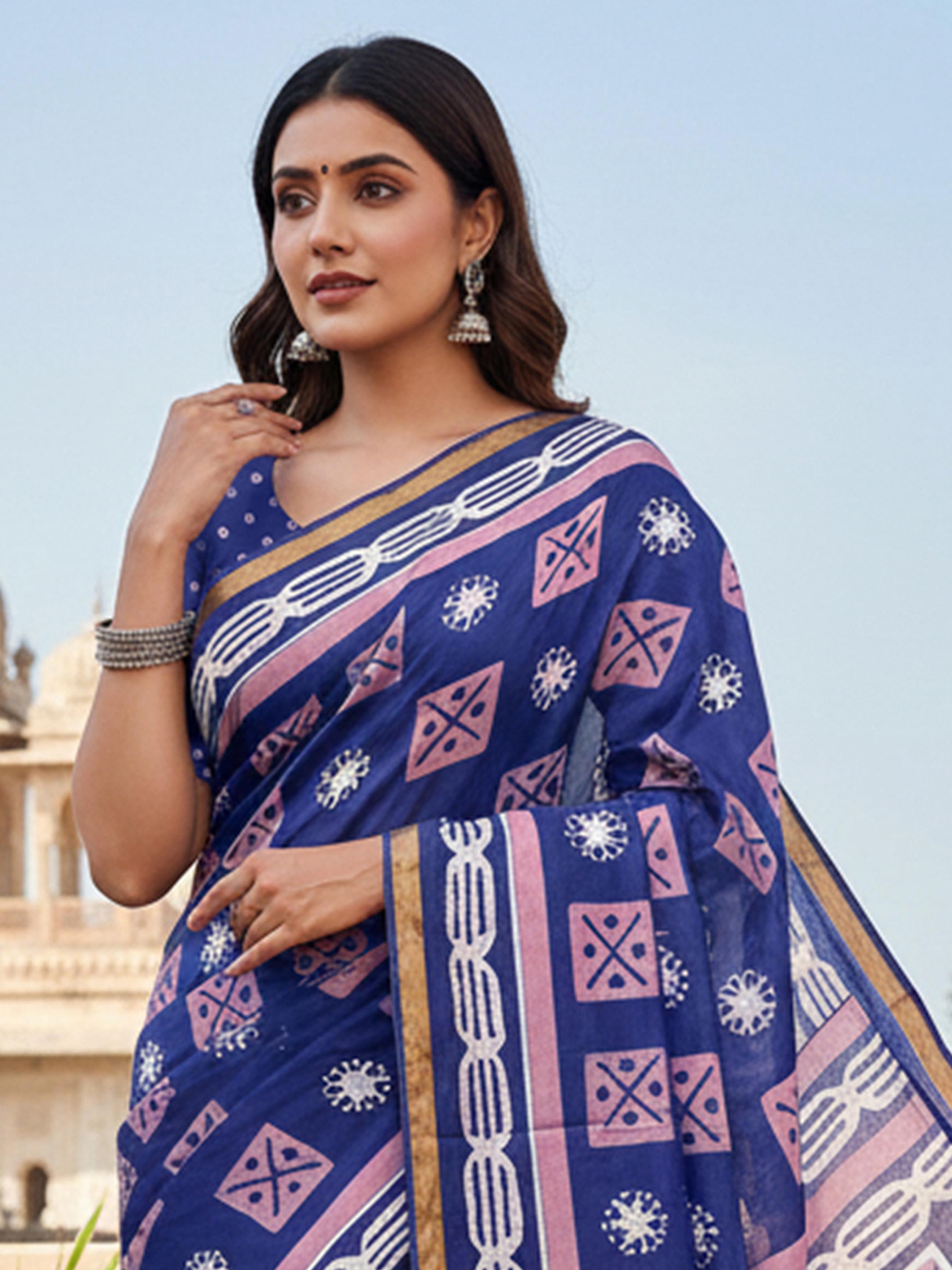 Modal Mul Cotton (C) Ready To Wear Pocket Saree