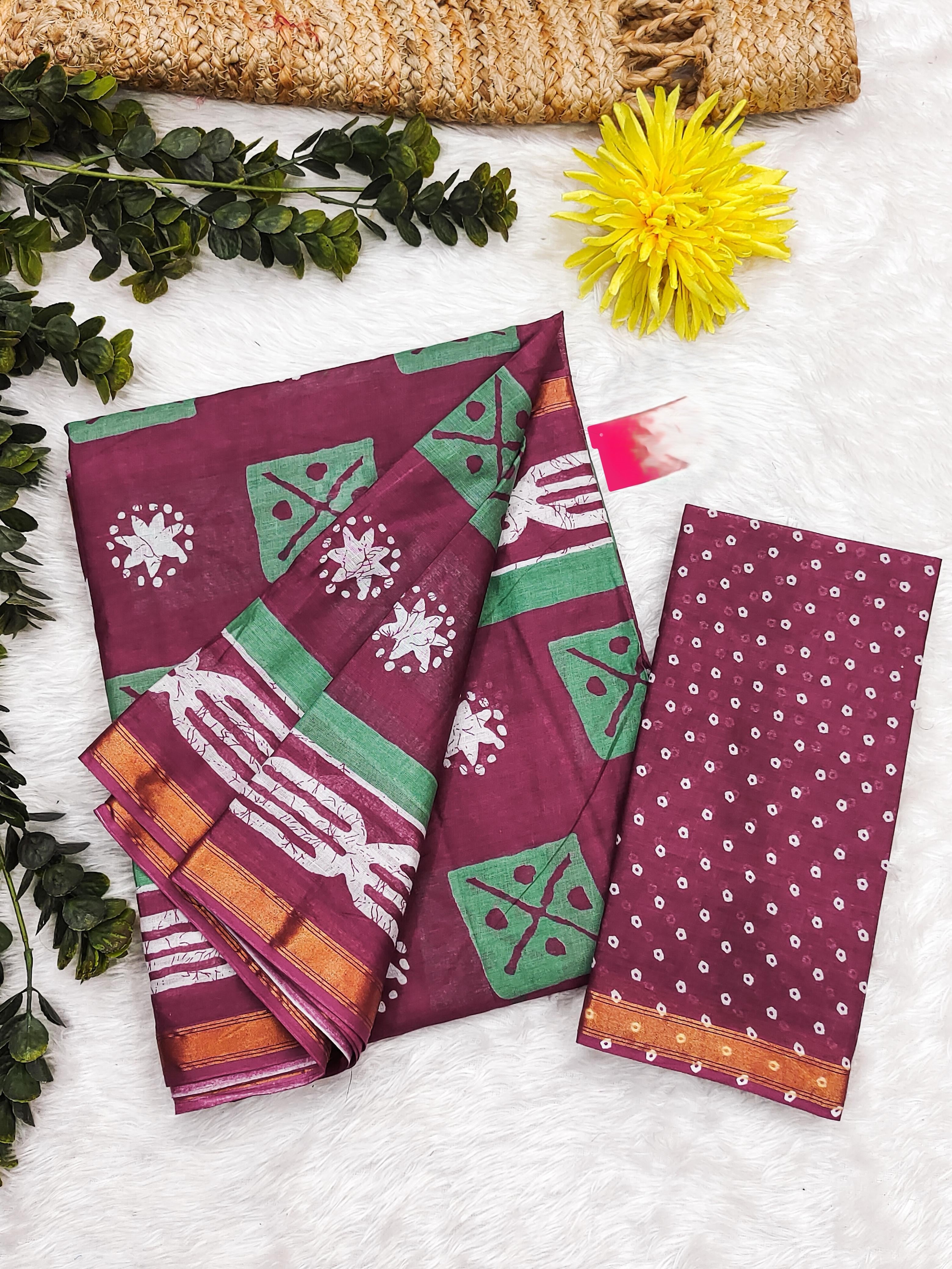 Modal Mul Cotton (D) Ready To Wear Pocket Saree