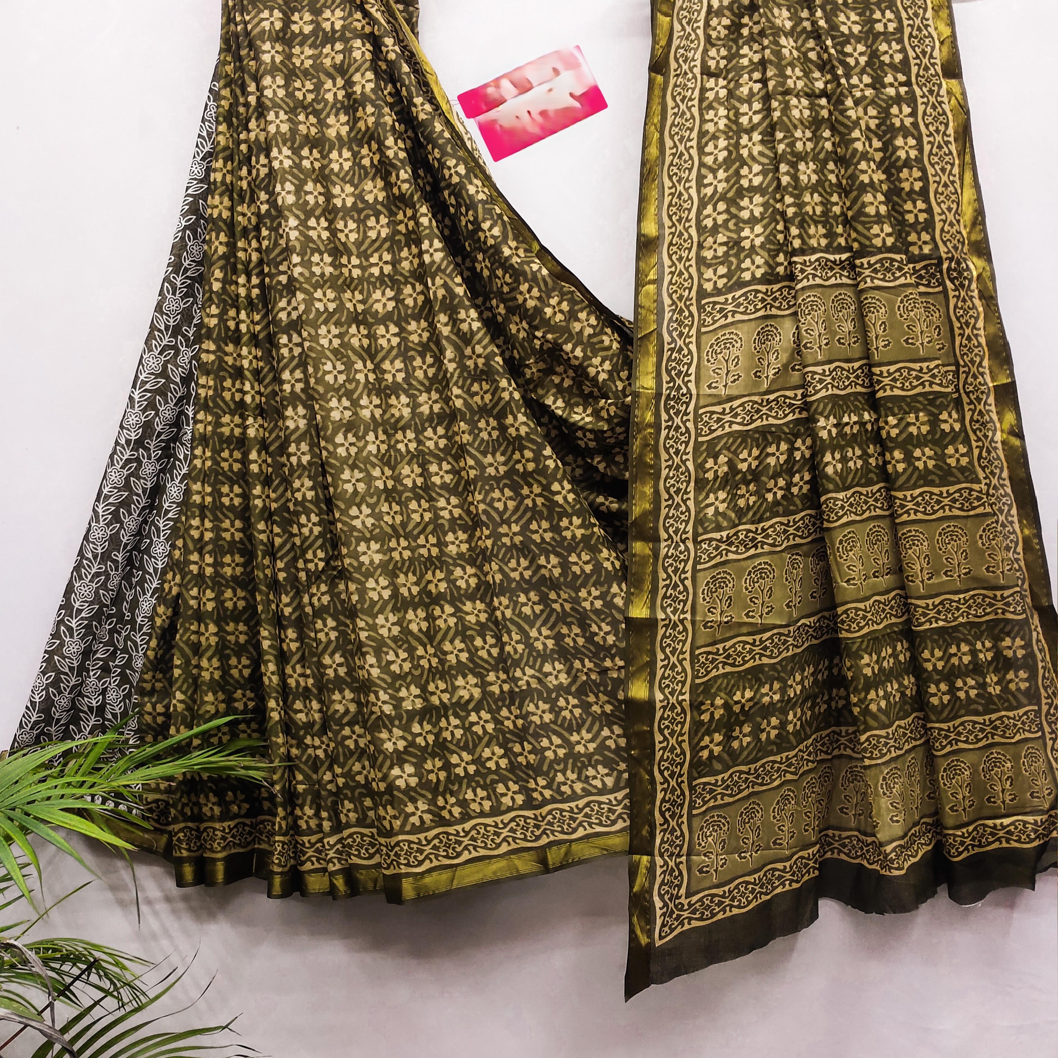 Modal Mul Cotton (B) Ready To Wear Pocket Saree