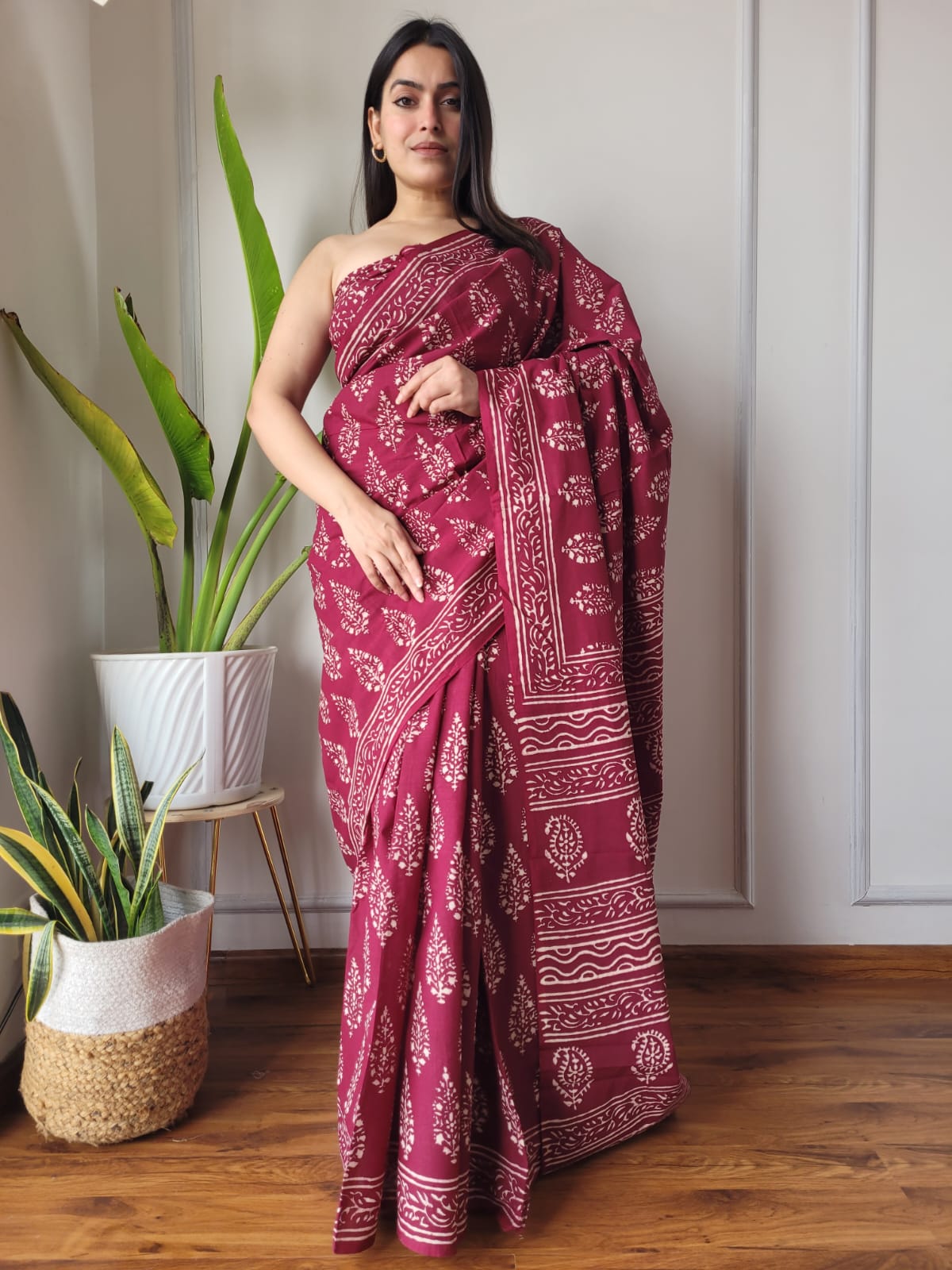 Aangan Mul Cotton (P) Ready To Wear Pocket Saree