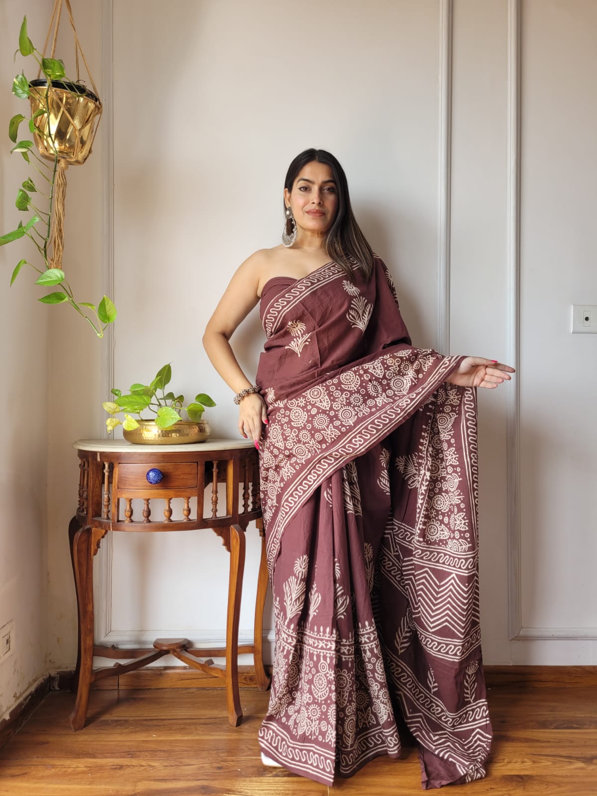 Aangan Mul Cotton (G) Ready To Wear Pocket Saree