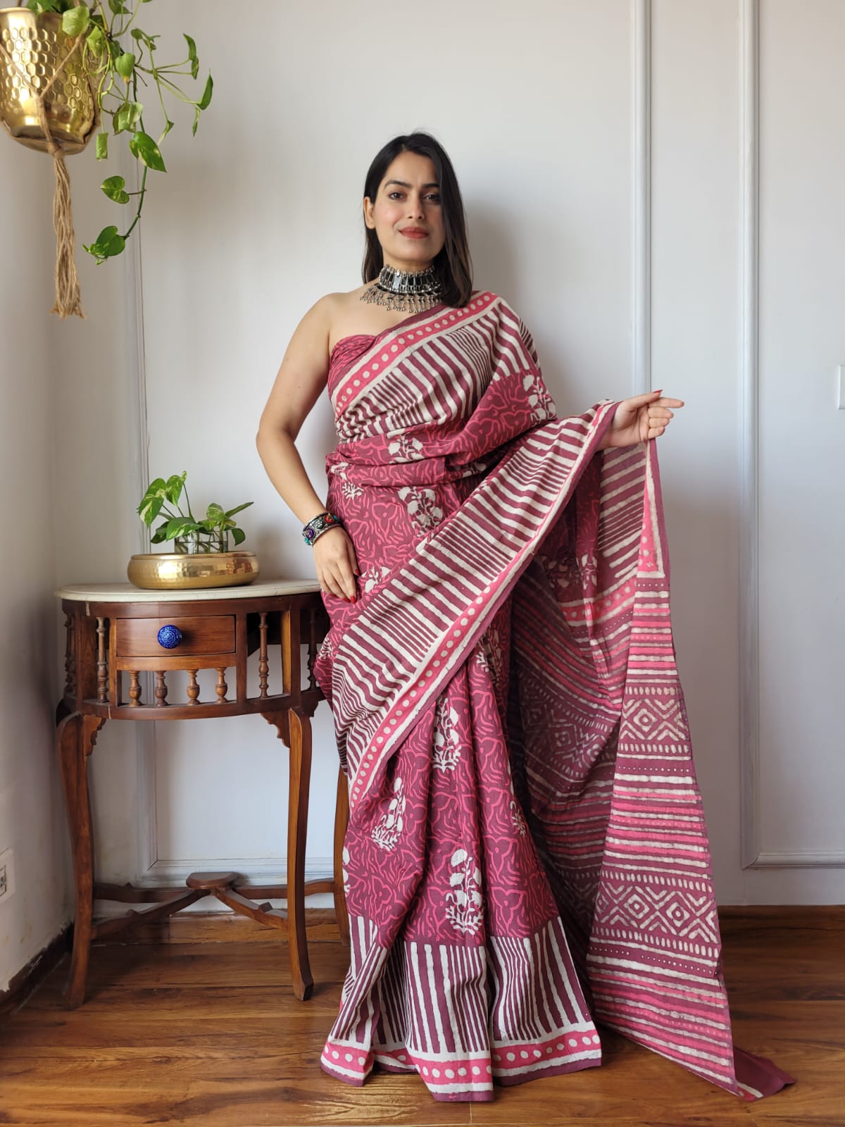Whispers of Cotton (E) Ready To Wear Pocket Saree