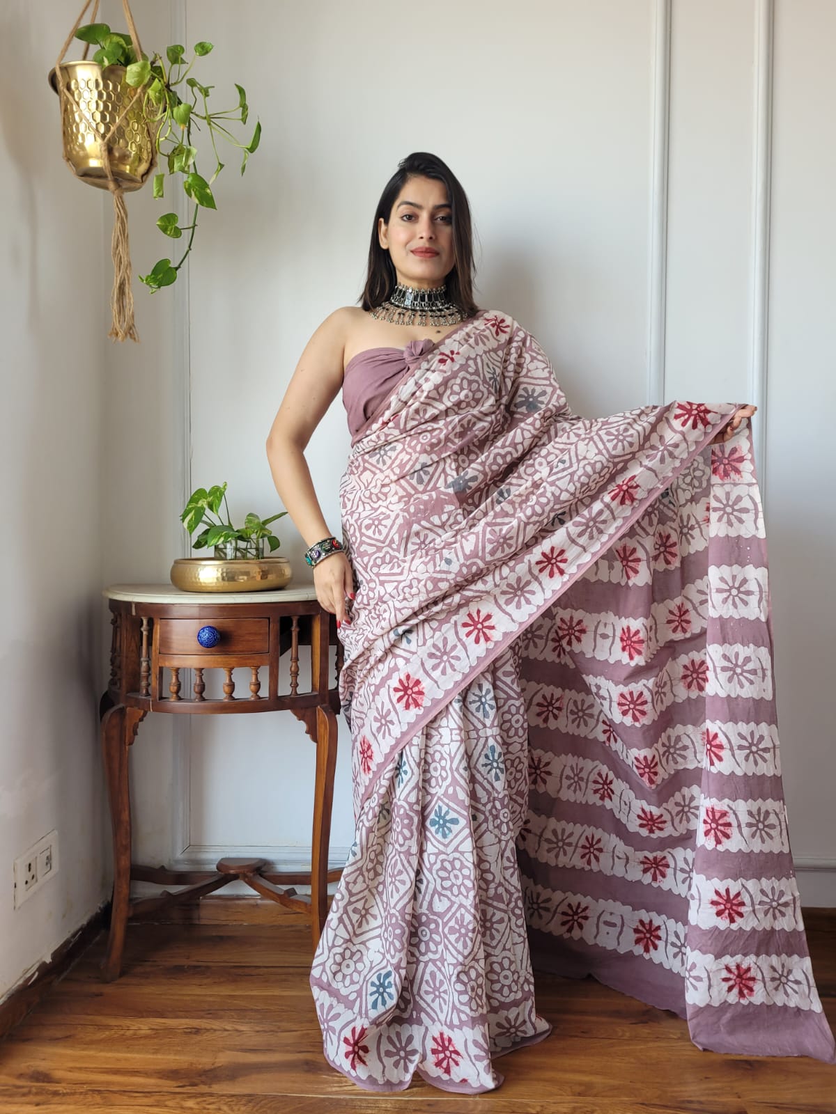 Whispers of Cotton (D) Ready To Wear Pocket Saree