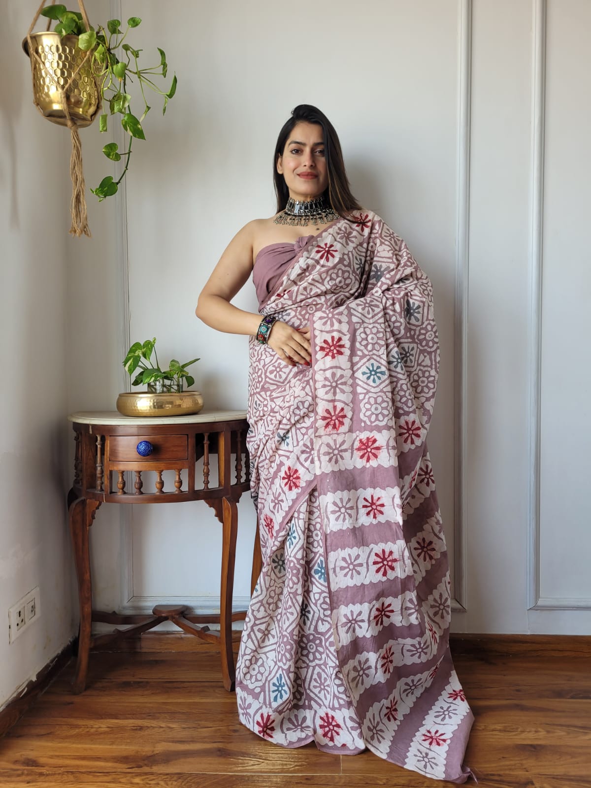 Whispers of Cotton (A) Ready To Wear Pocket Saree