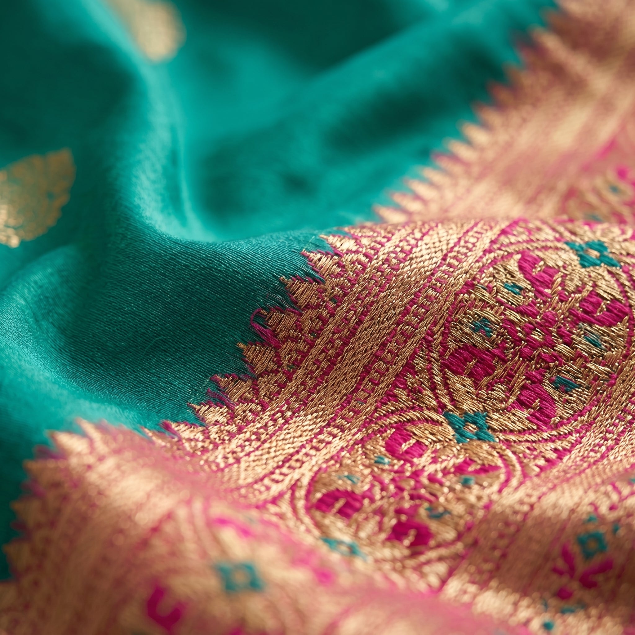 Golden Hour Banarasi Silk (C) Ready To Wear Pocket Saree