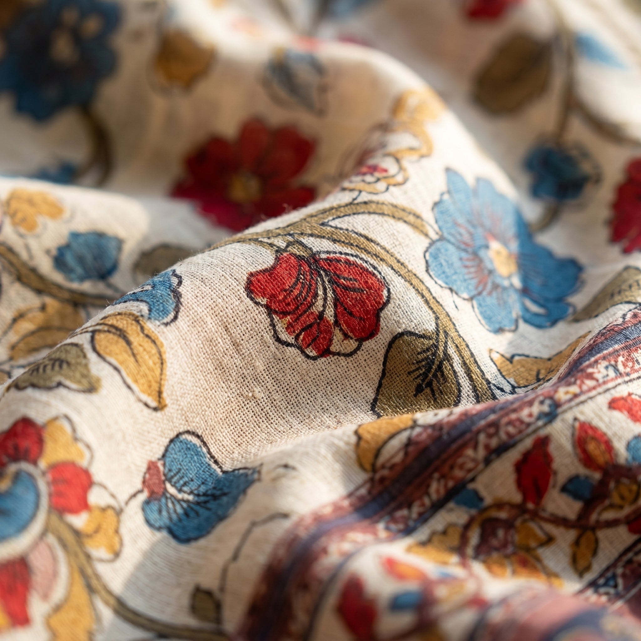 Cotton Kalamkari (A) Ready To Wear Pocket Saree