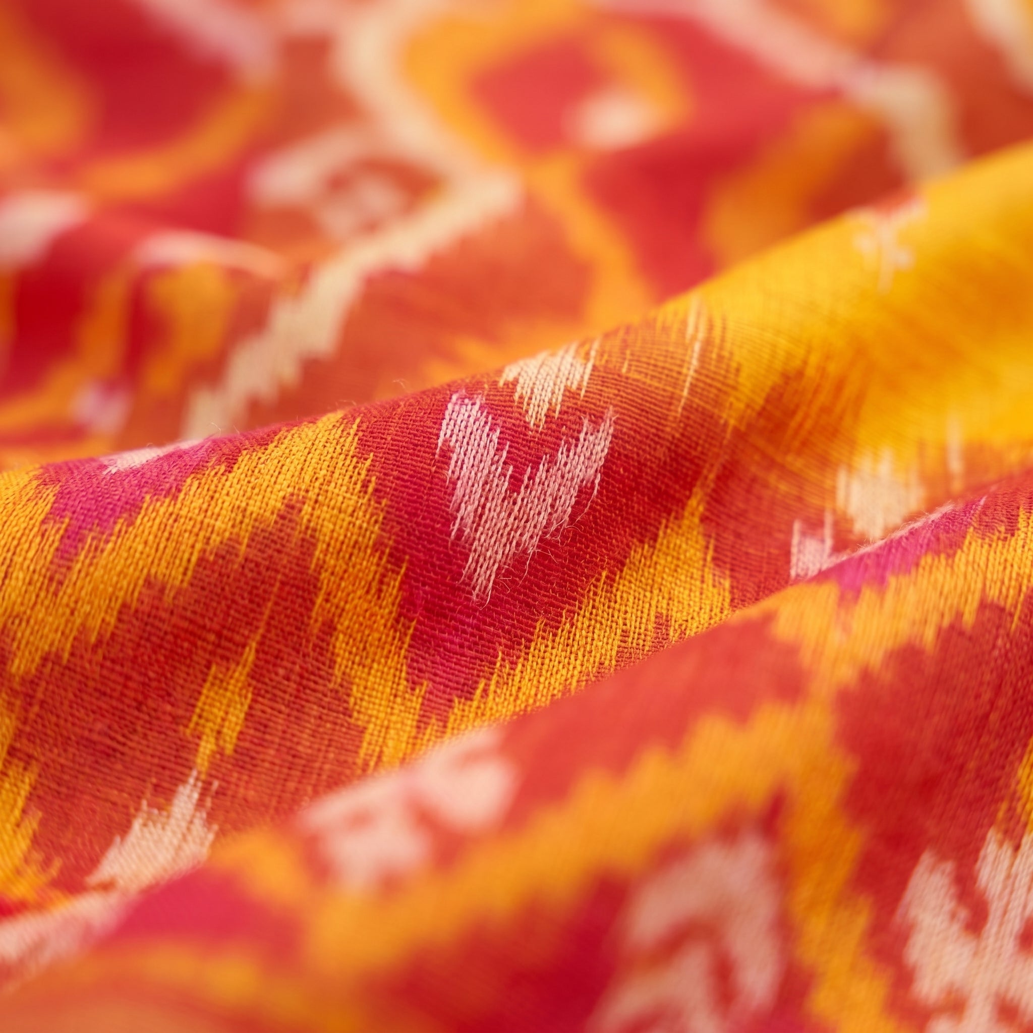 Ikat Reverie Powerloom Silk (A) Ready To Wear Pocket Saree