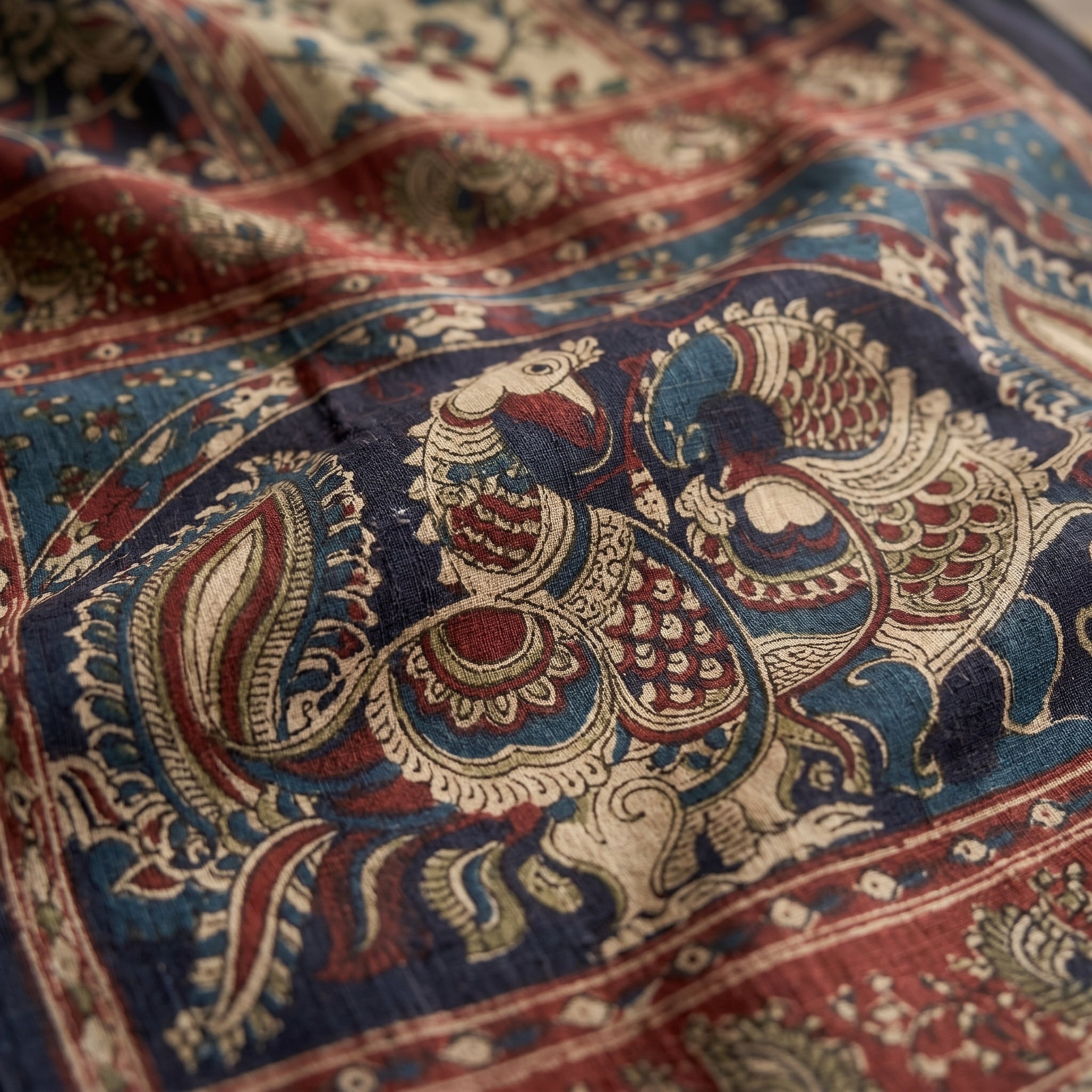 Cotton Kalamkari (I) Ready To Wear Pocket Saree