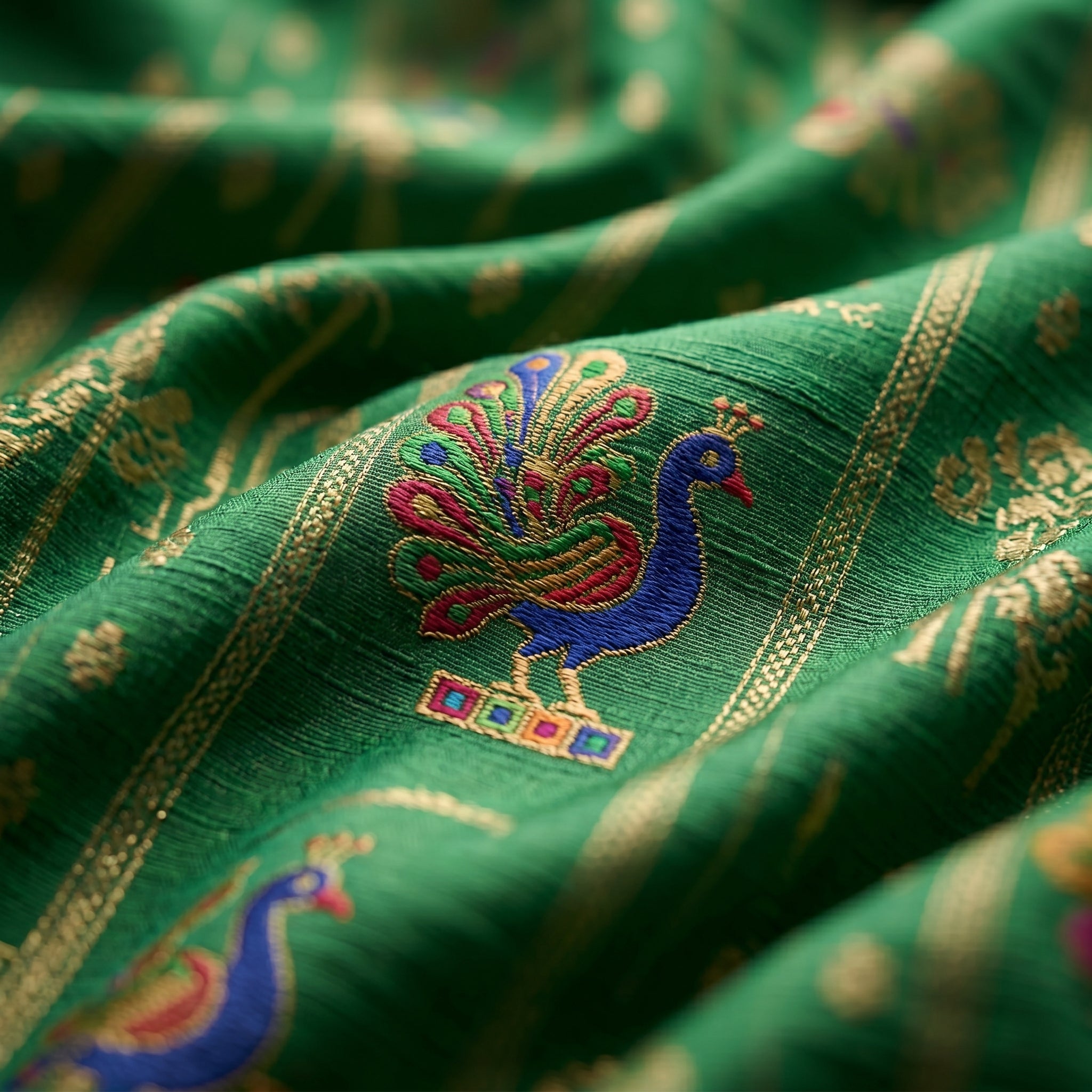 Anand Arpan Powerloom Paithani Silk (J) Ready To Wear Pocket Saree