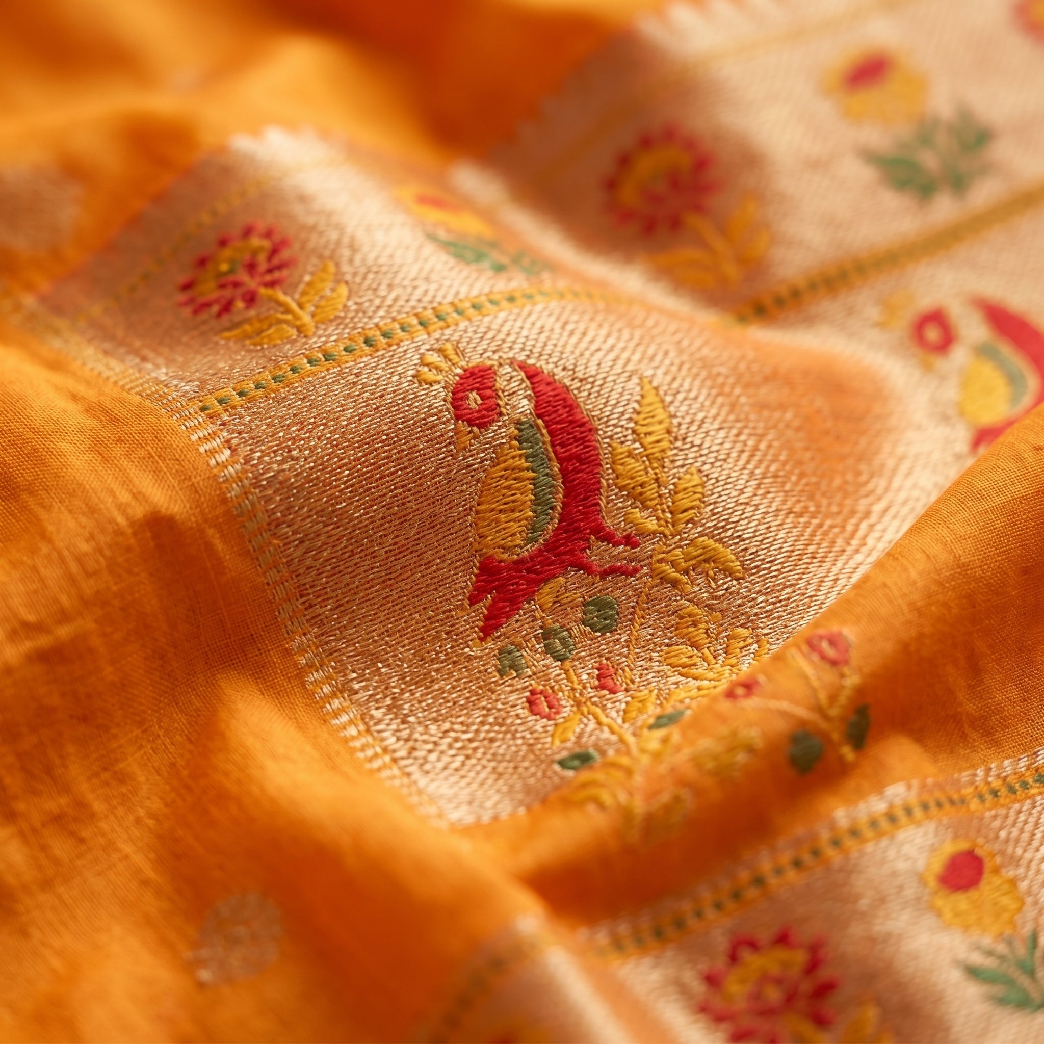 Alankrita Powerloom Paithani Silk (D) Ready To Wear Pocket Saree