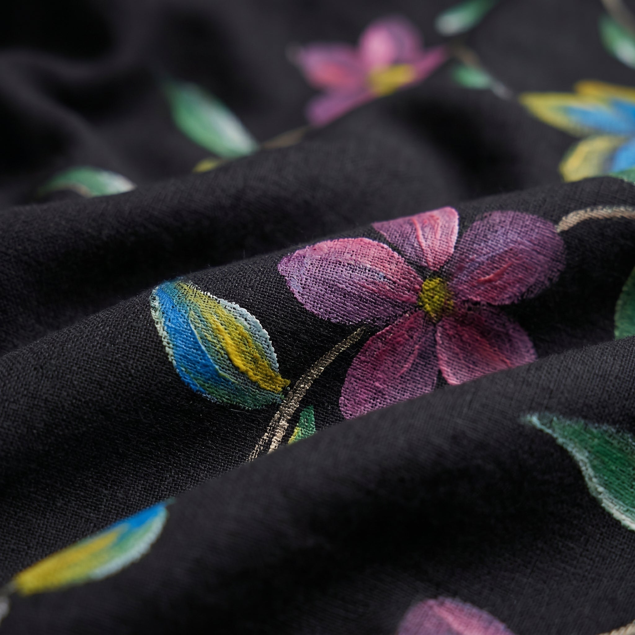 Floral Drift Mul Cotton (H) Ready To Wear Pocket Saree (test)