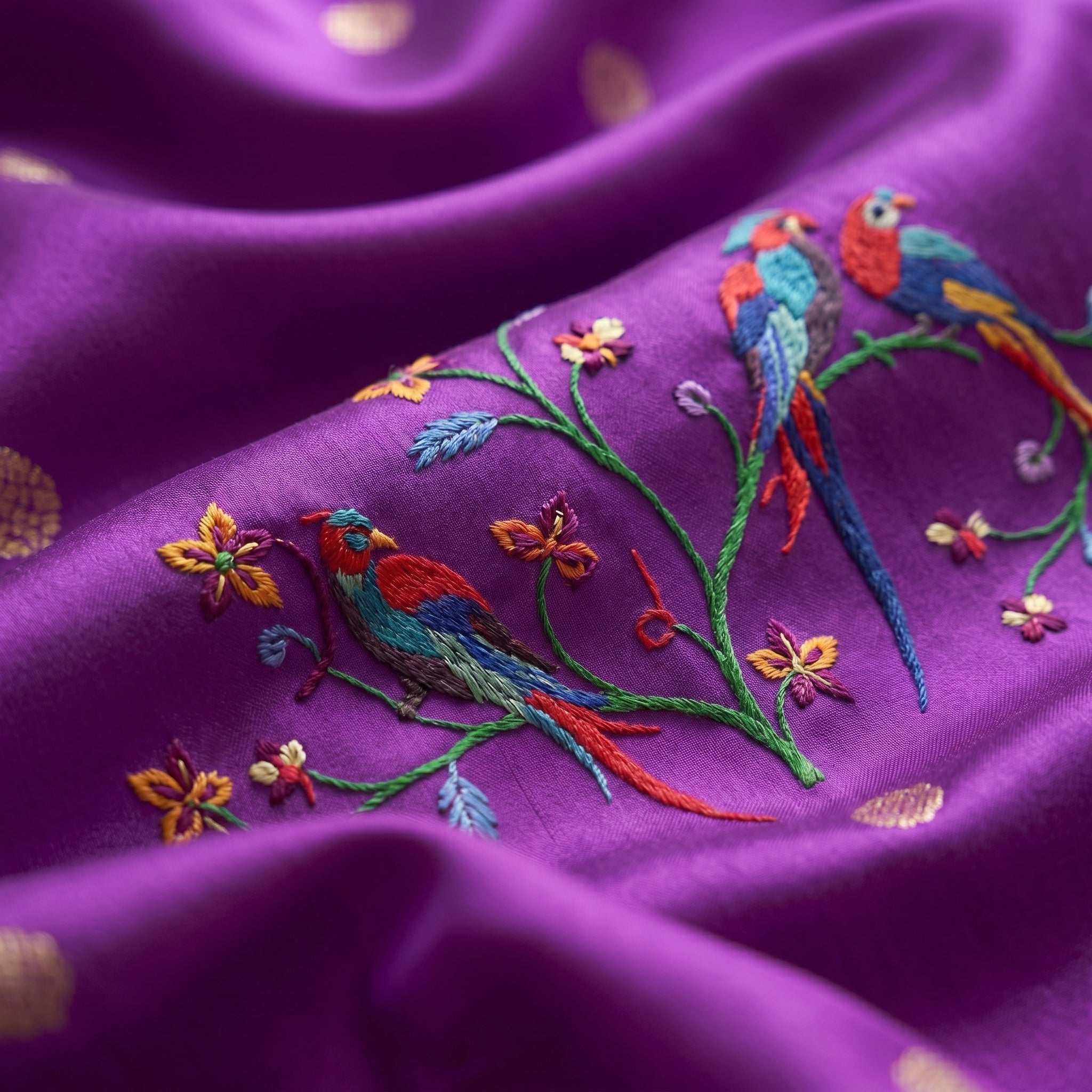Utsav Umang PowerLoom Paithani Silk (B) Ready To Wear Pocket Saree