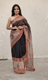 Kota Doria Hand Block Printed Saree