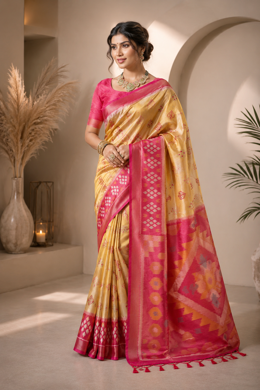PixelLoom Silk (H) Ready To Wear Pocket Saree