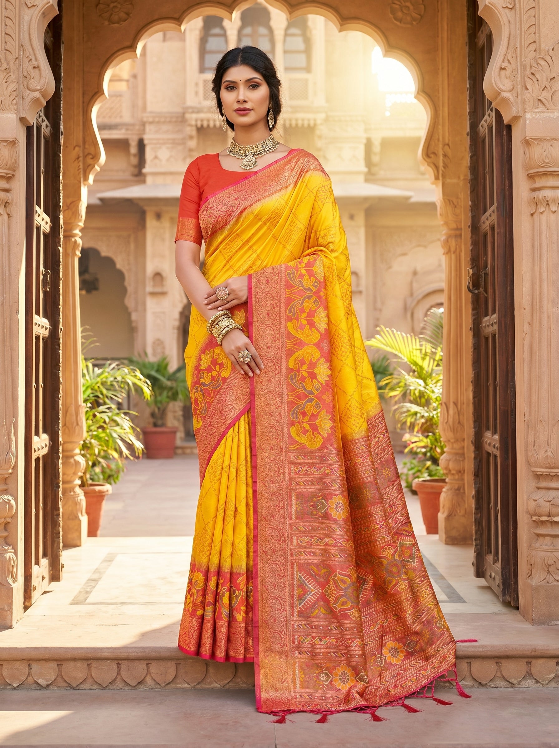 Iris Radiance Silk (C) Ready To Wear Pocket saree