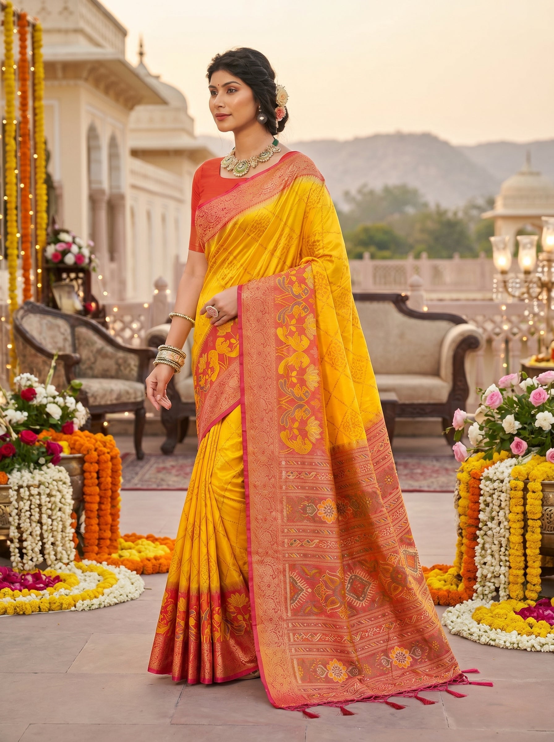 Iris Radiance Silk (C) Ready To Wear Pocket saree