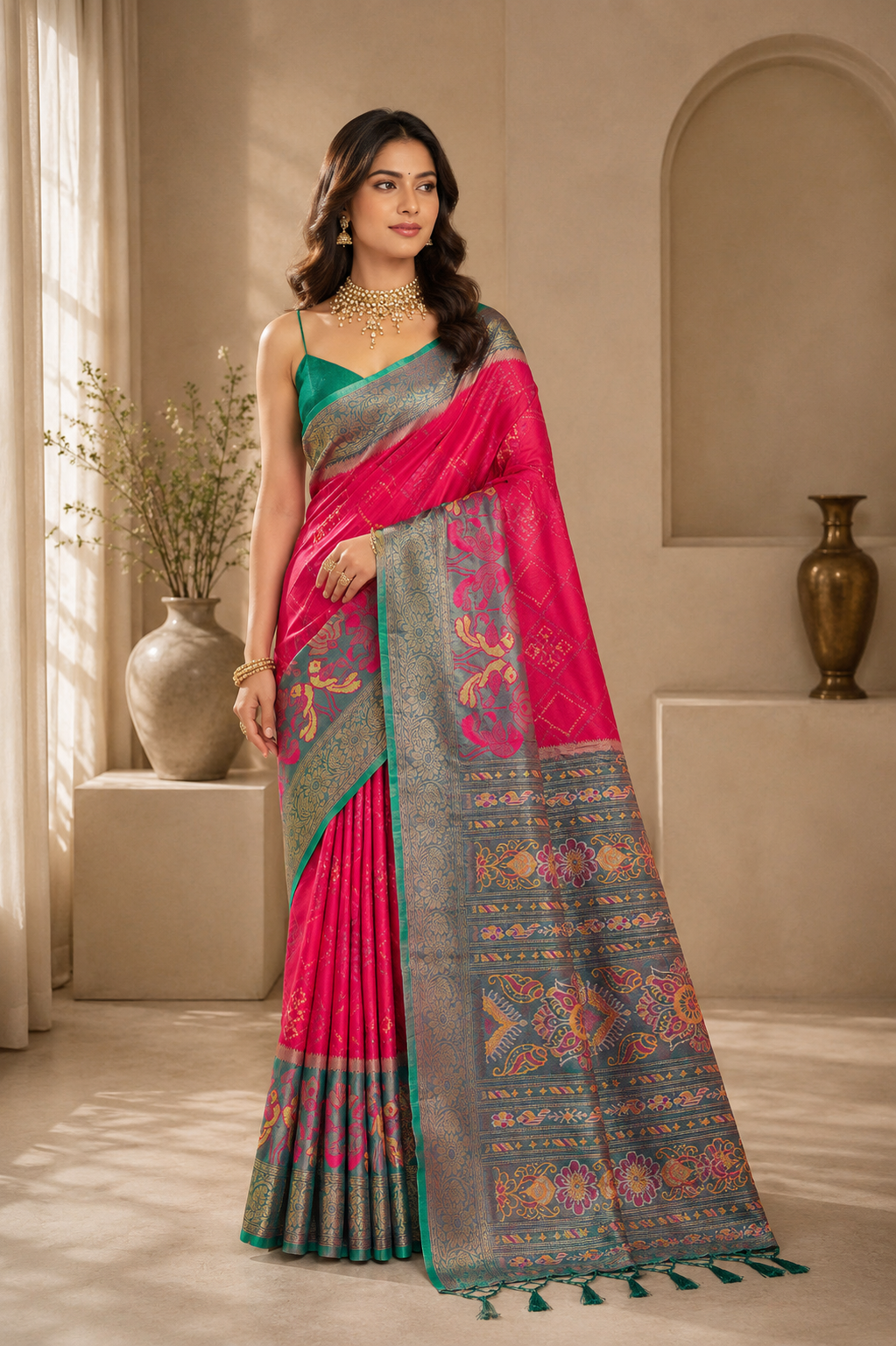 Iris Radiance Silk (B) Ready To Wear Pocket Saree