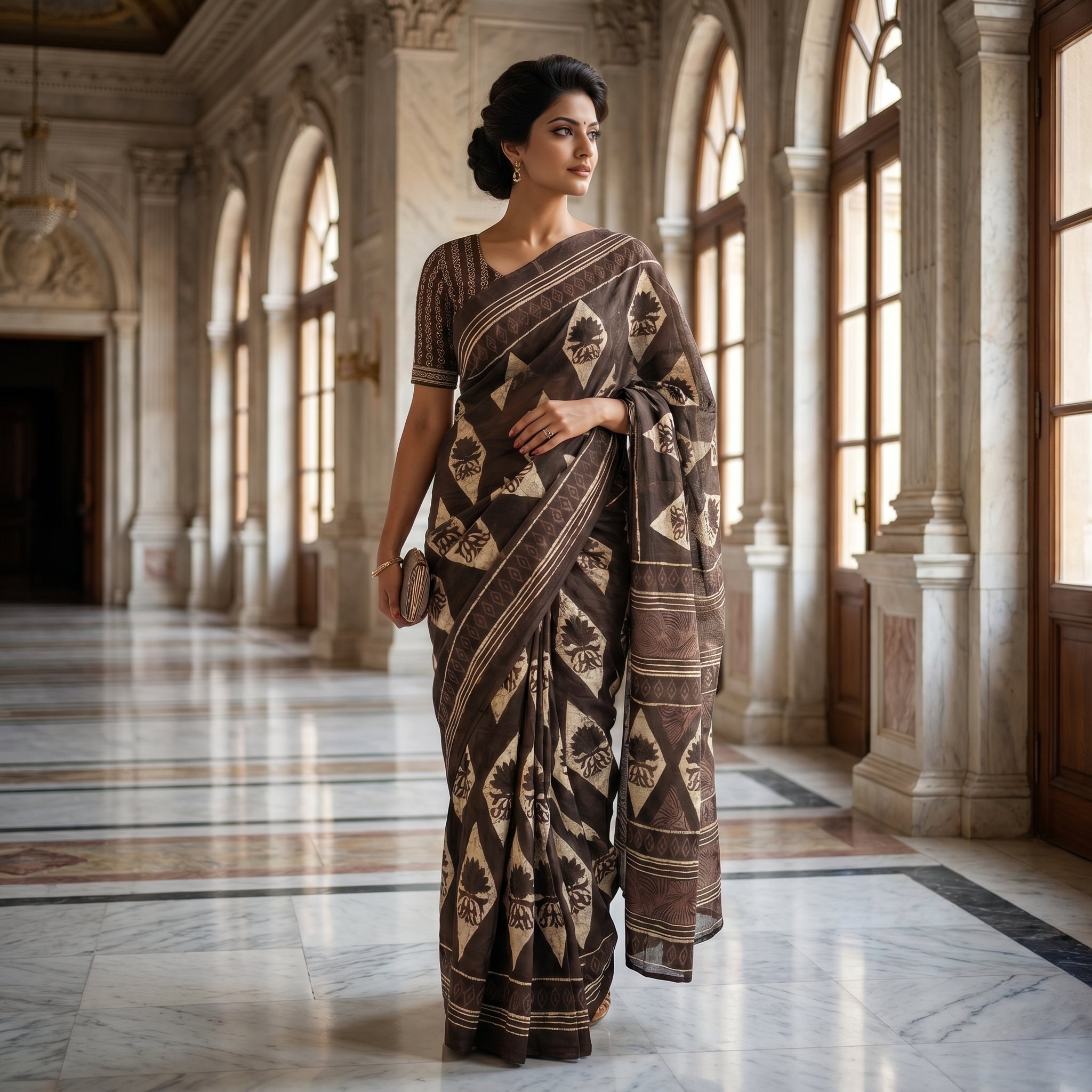 Nine to Thrive Mul Cotton (C) Ready To Wear Pocket Sarees