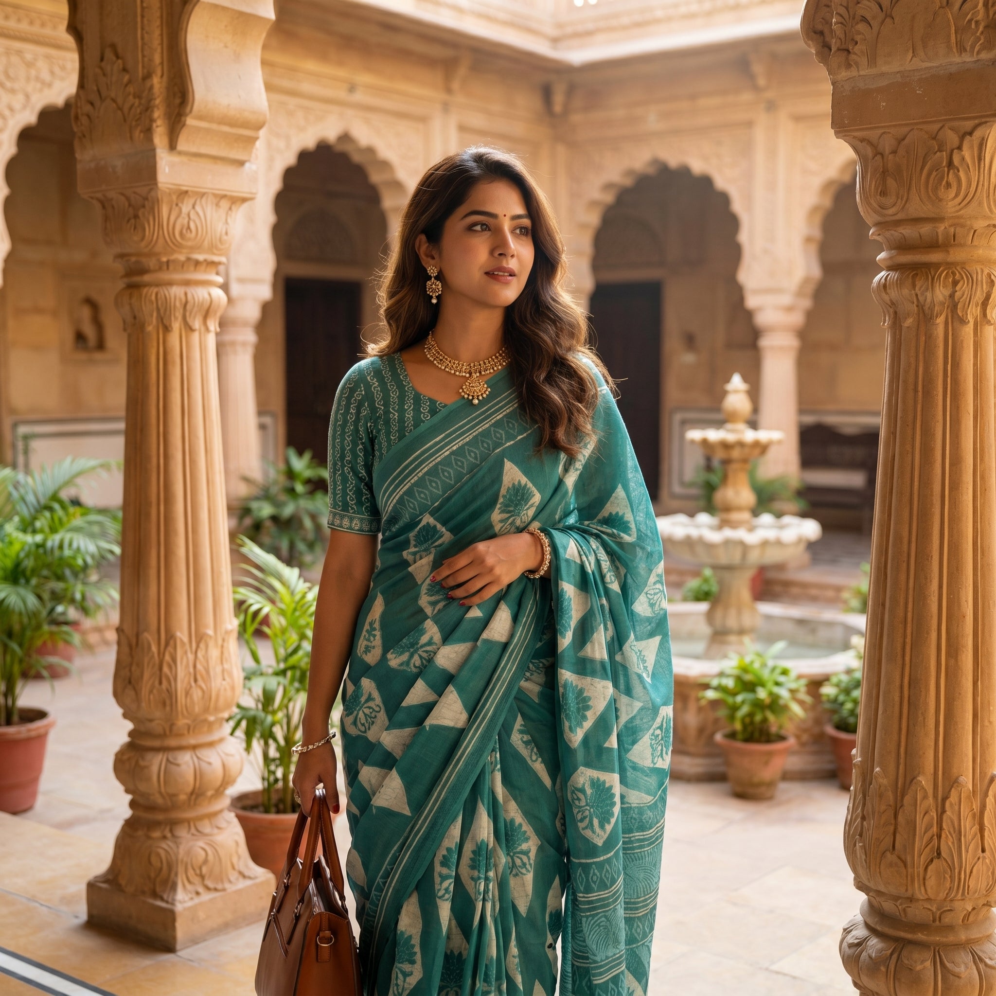 Nine to Thrive Mul Cotton (D) Ready To Wear Pocket Sarees