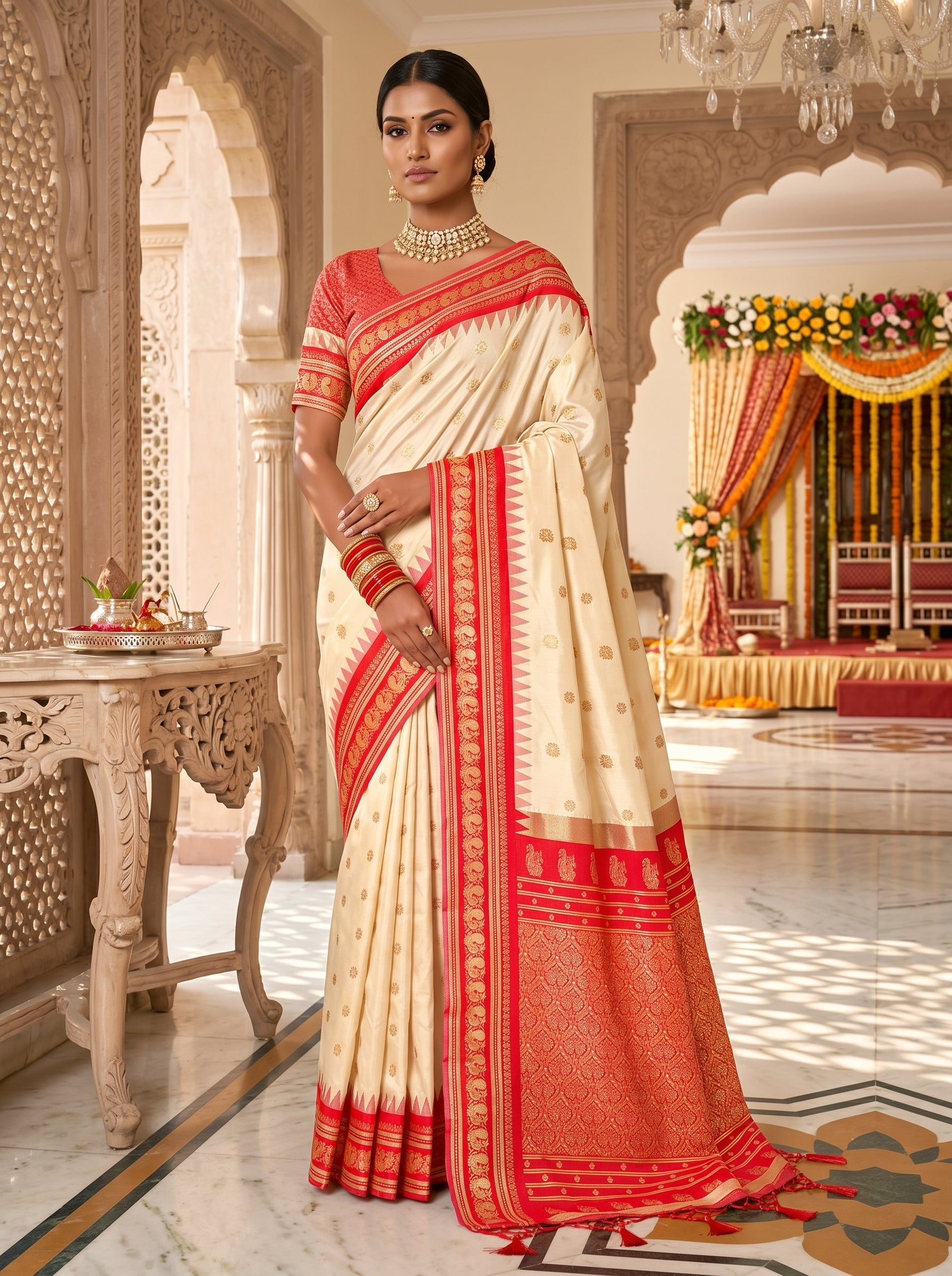 Saaj Silk (D) Ready To Wear Pocket Saree